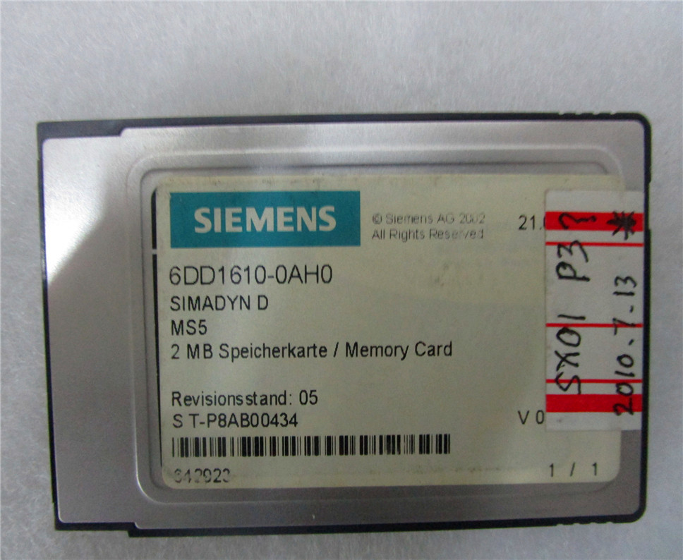 SIEMENS 6DD1610-0AH0 Module