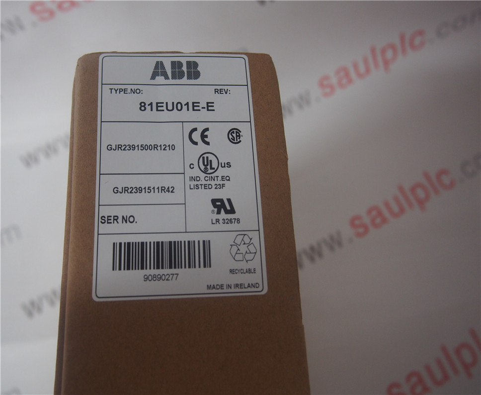 ABB 81EU01E-E GJR2391500R1210  Module