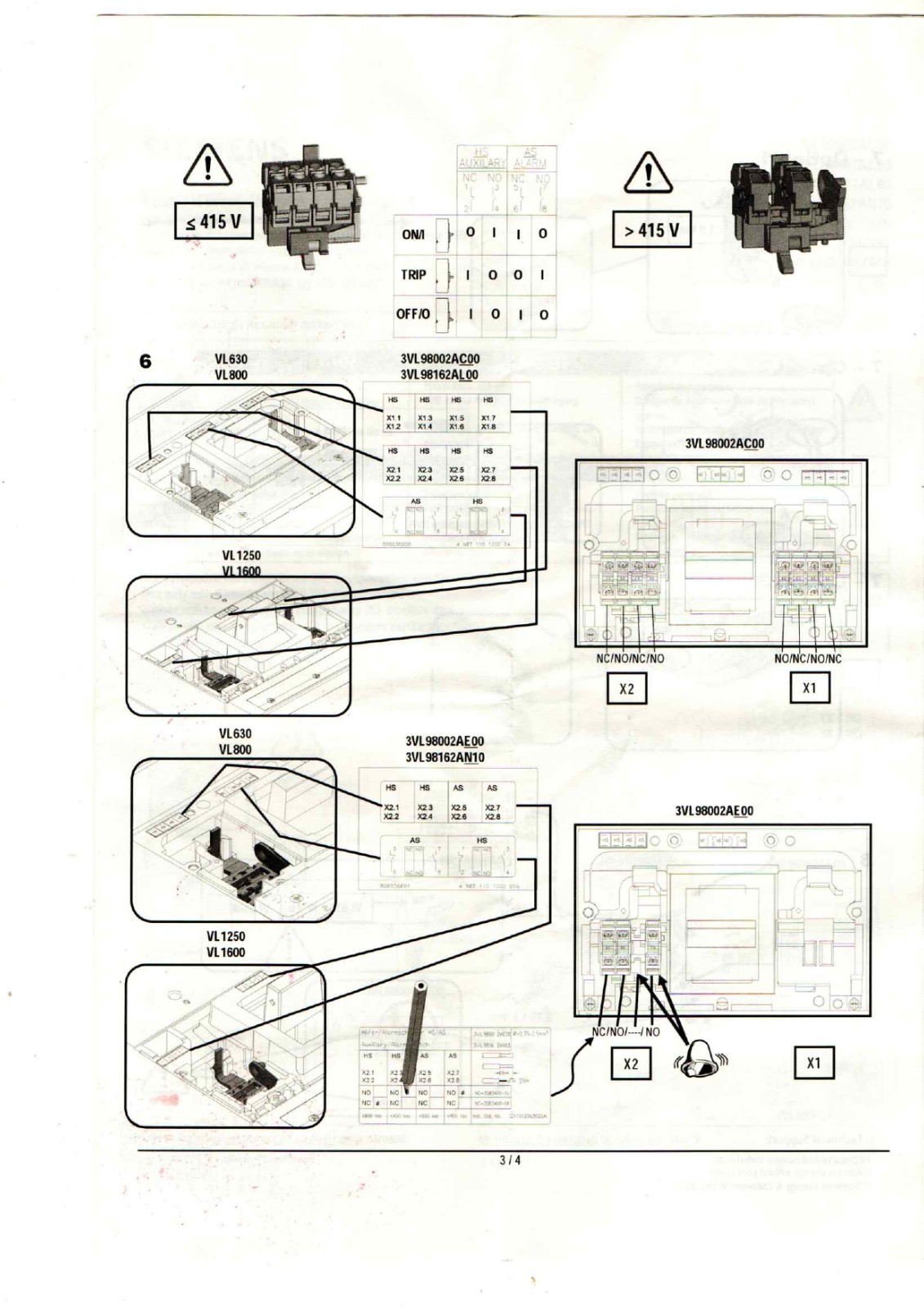 Siemens 3VL8716-1DE30-0AA0 datasheet
