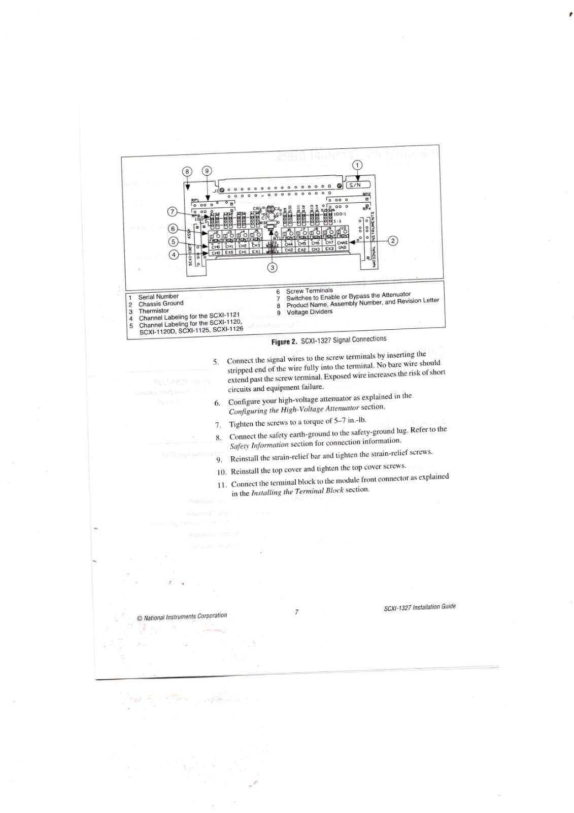 National Instruments SCXI-1327 Datasheet