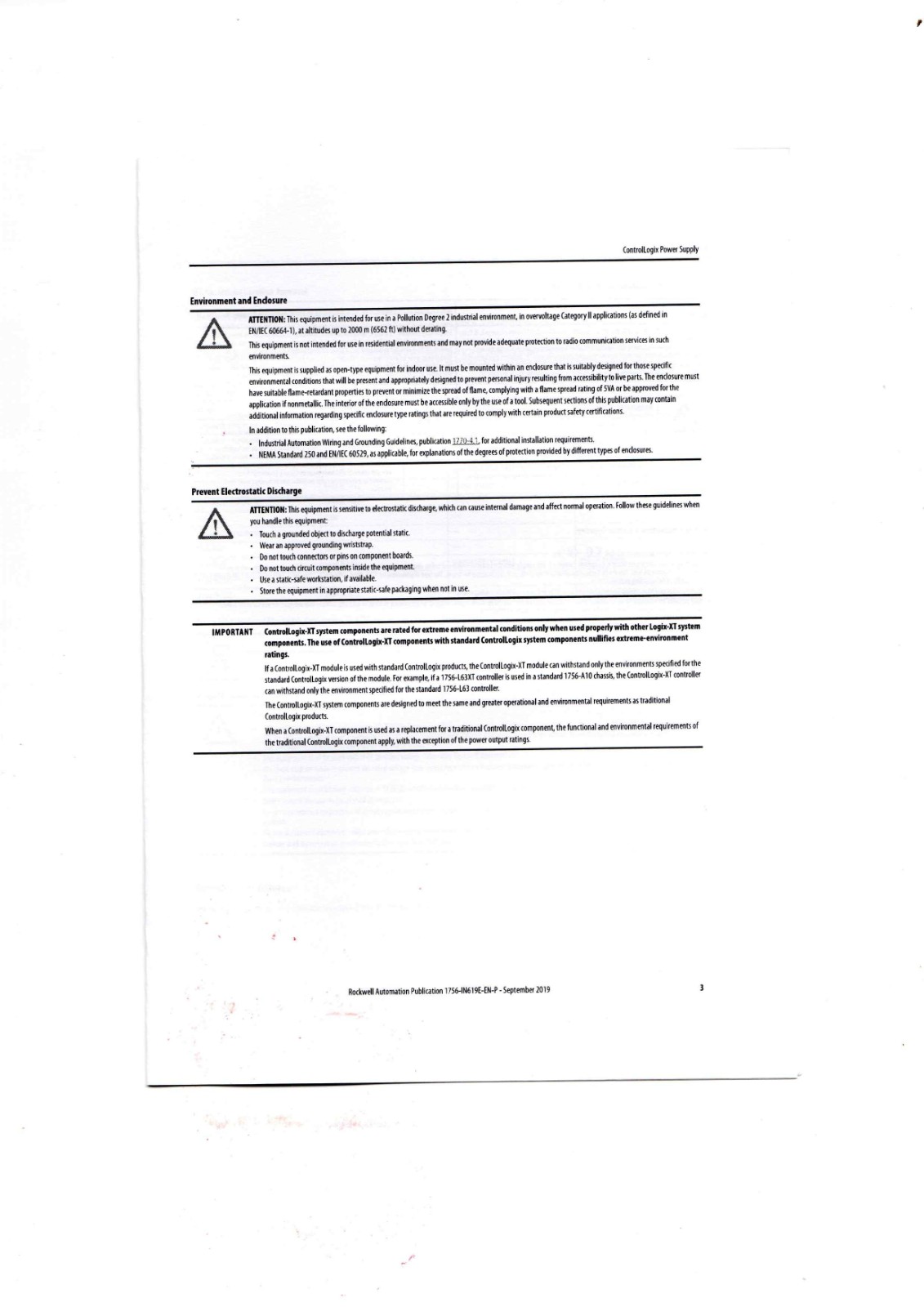 Allen-Bradley 1756 Series Data Sheet