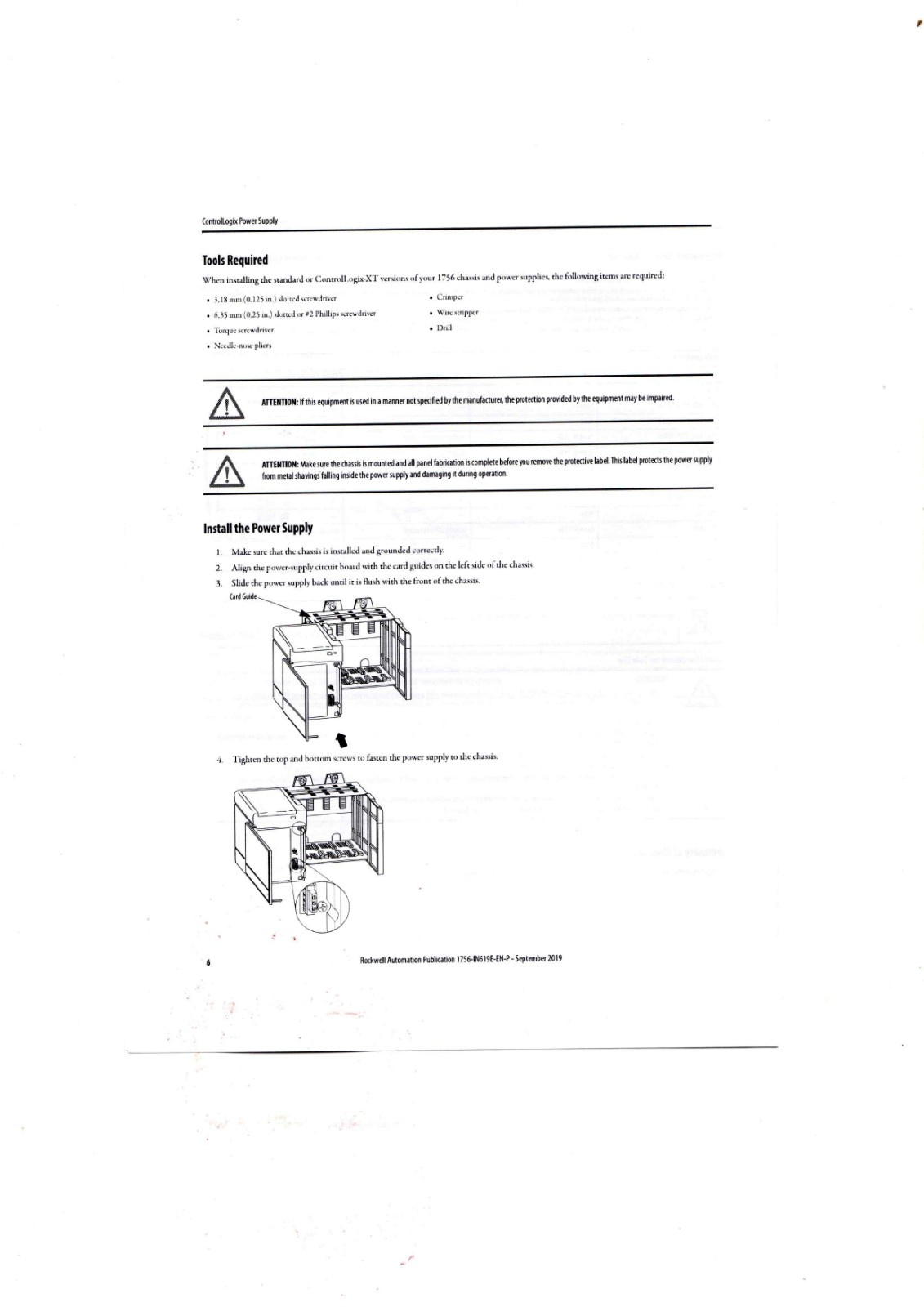 Allen-Bradley 1756 Series Data Sheet