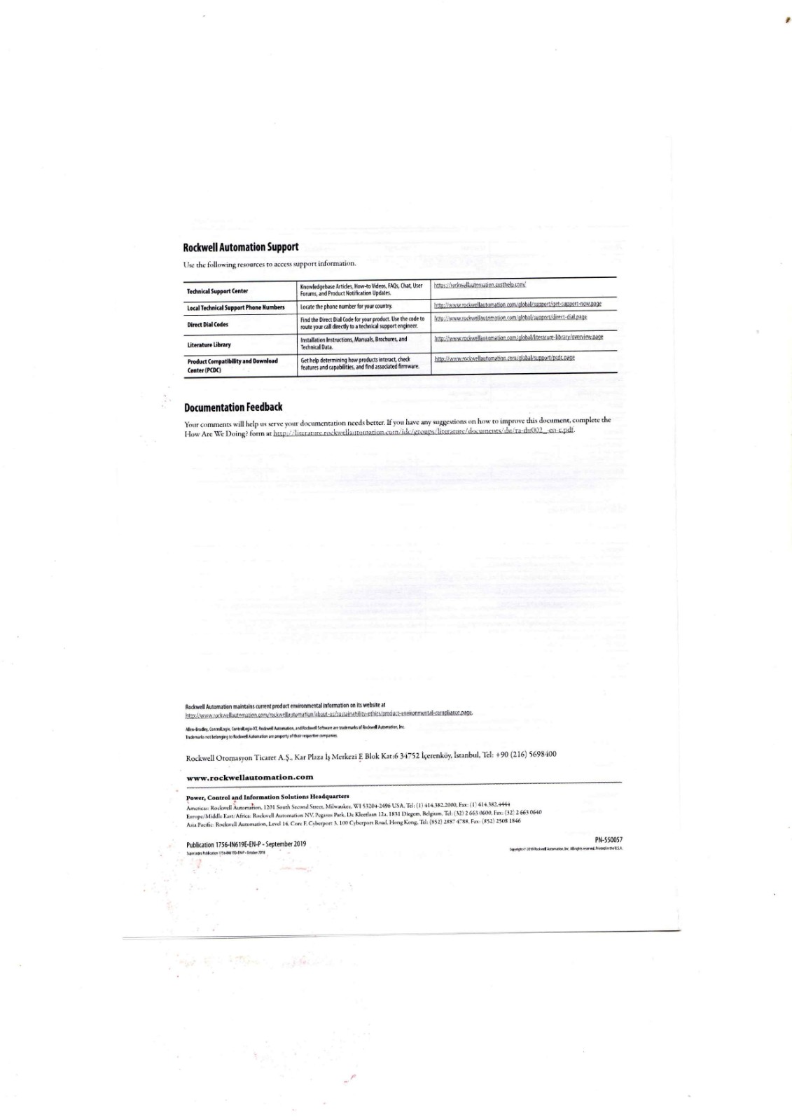 Allen-Bradley 1756 Series Data Sheet