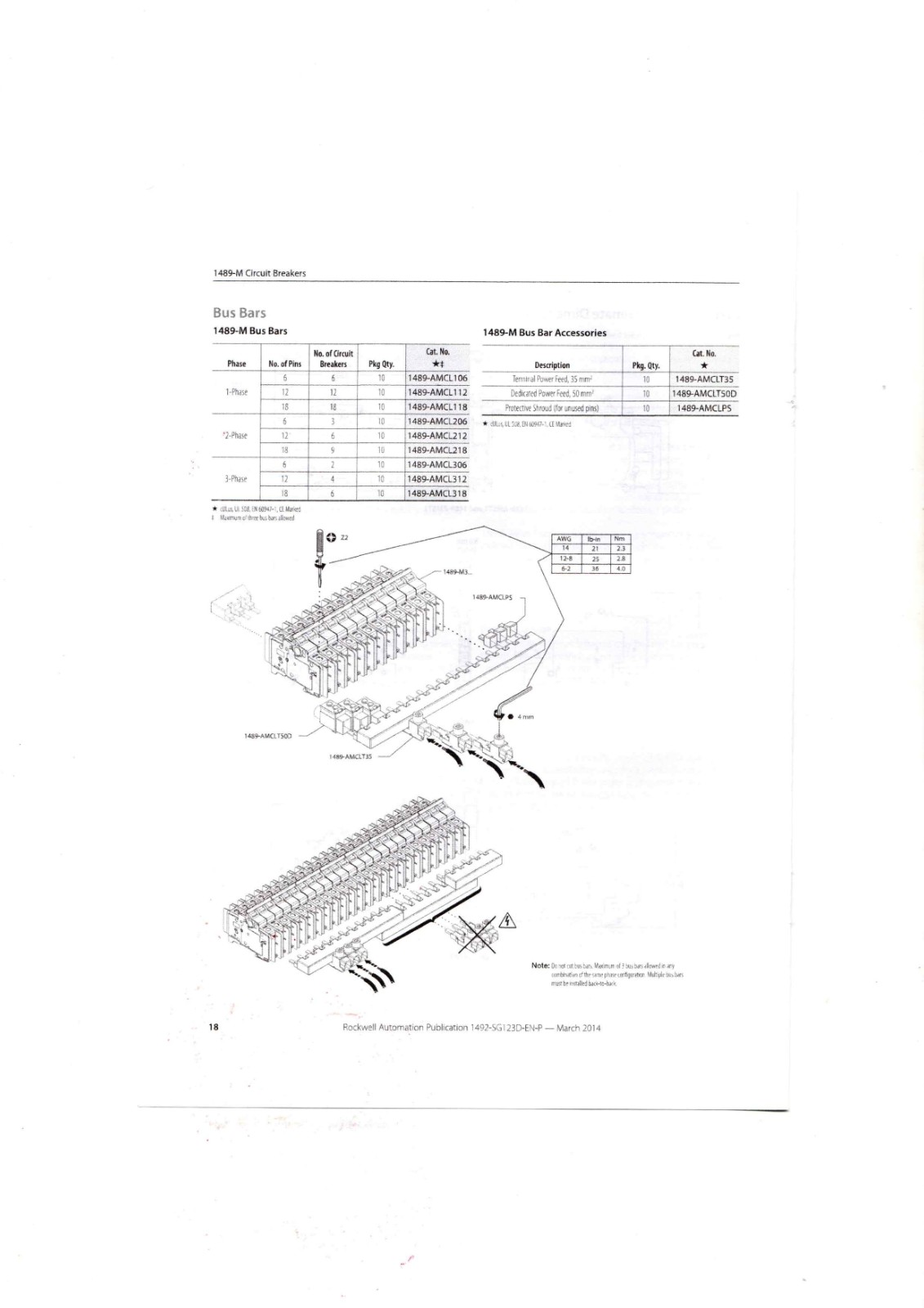 Allen-Bradley 1489-M Data Sheet