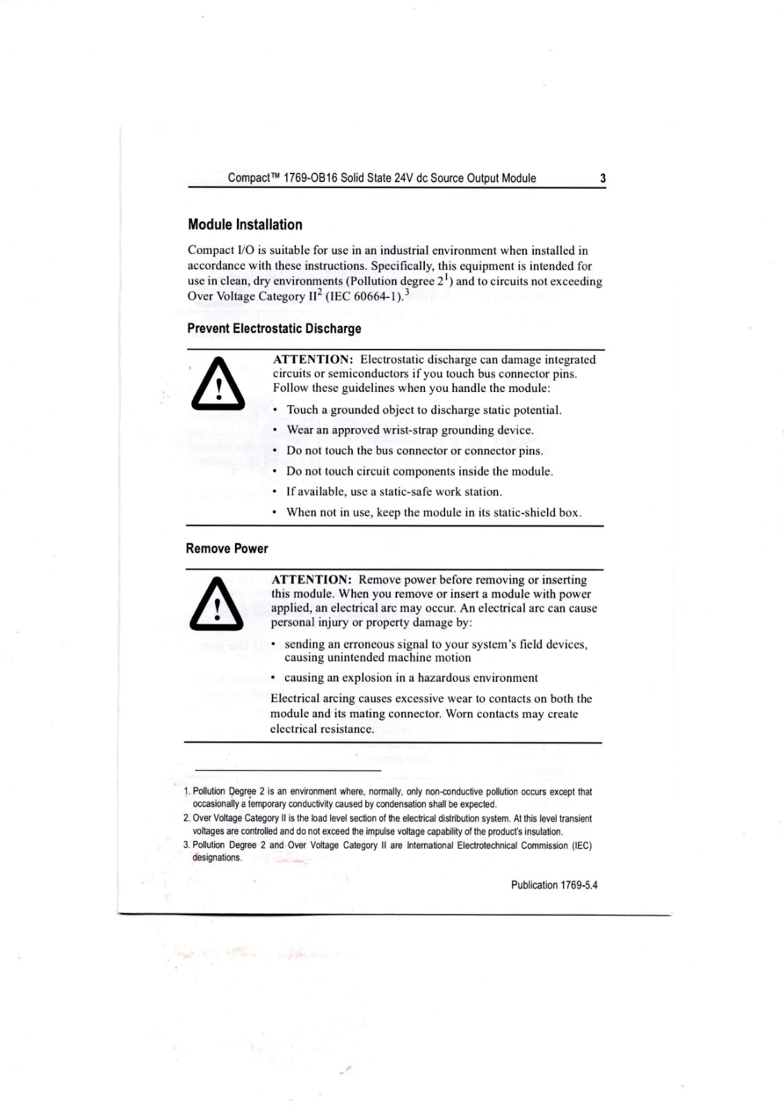 Allen-Bradley 1769-OB16 Data Sheet