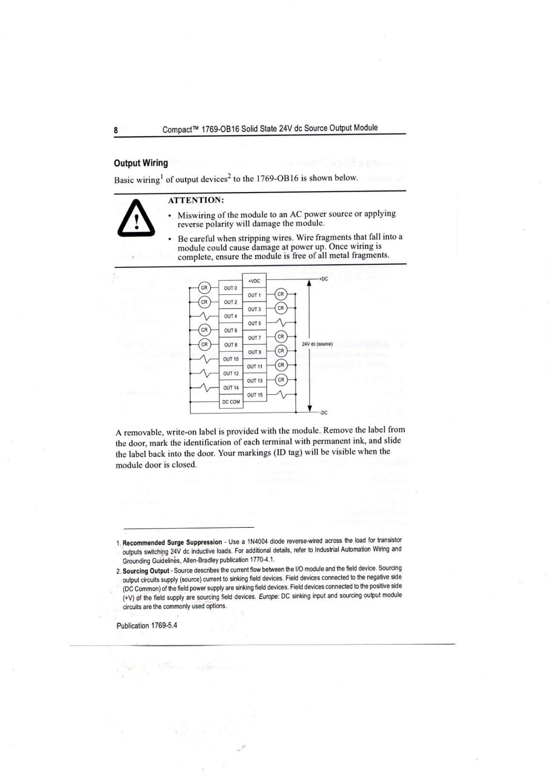 Allen-Bradley 1769-OB16 Data Sheet