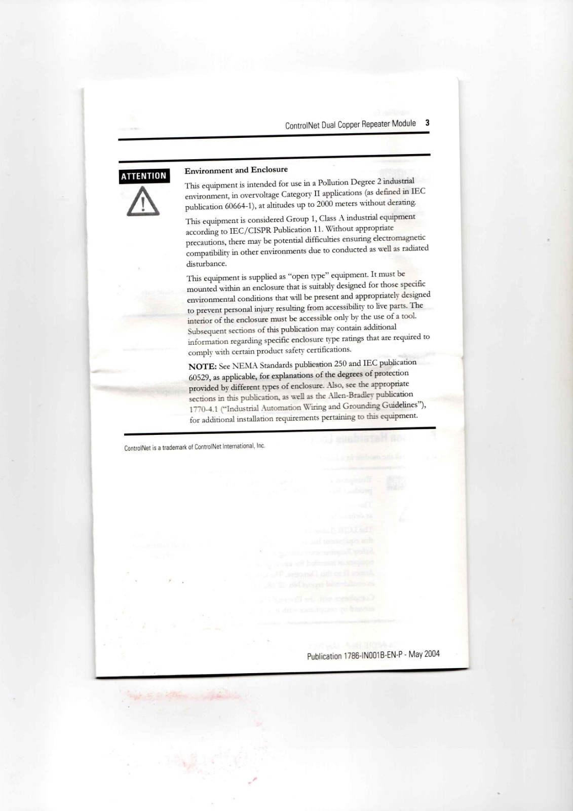 Allen-Bradley 1786-RPCD Data Sheet