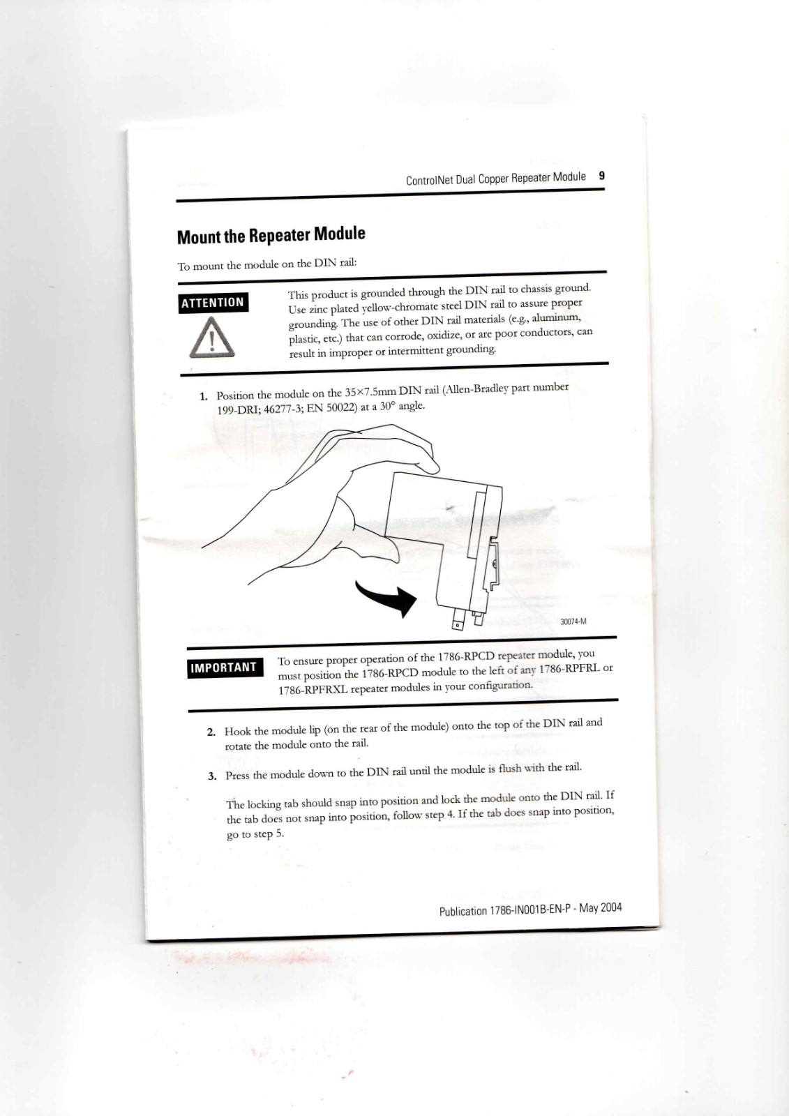 Allen-Bradley 1786-RPCD Data Sheet