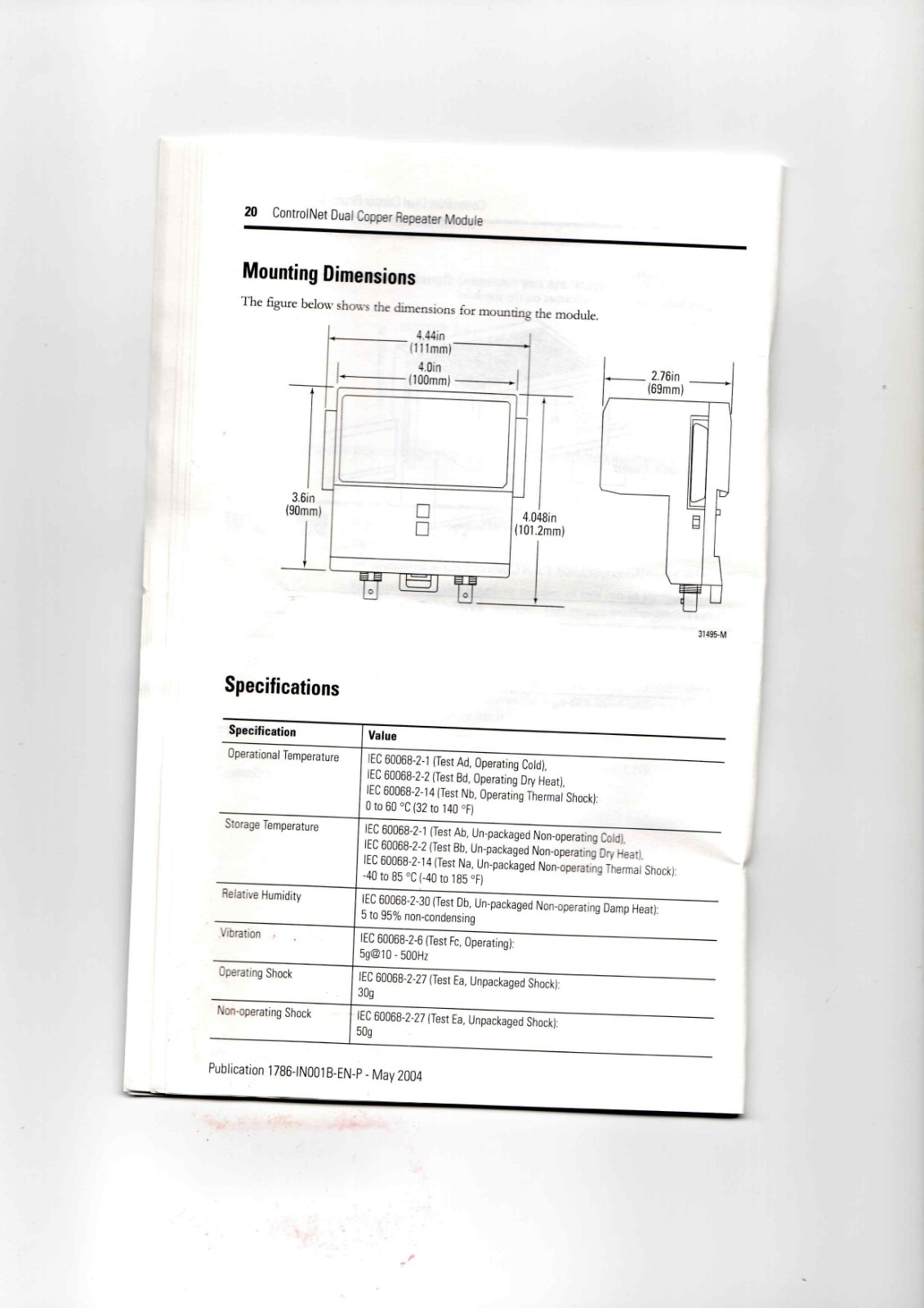 Allen-Bradley 1786-RPCD Data Sheet