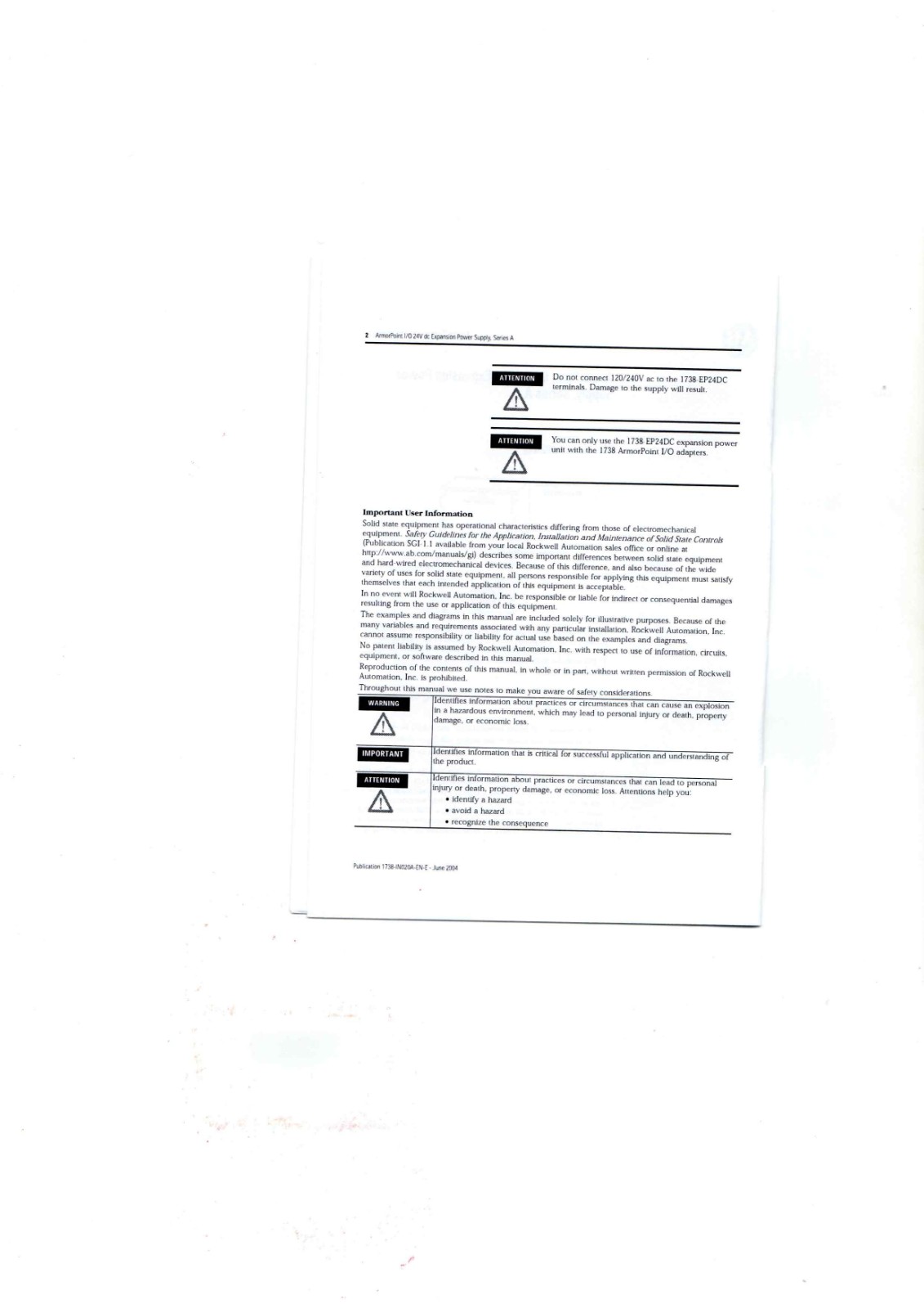 Allen-Bradley 1738-EP24DC Datasheet