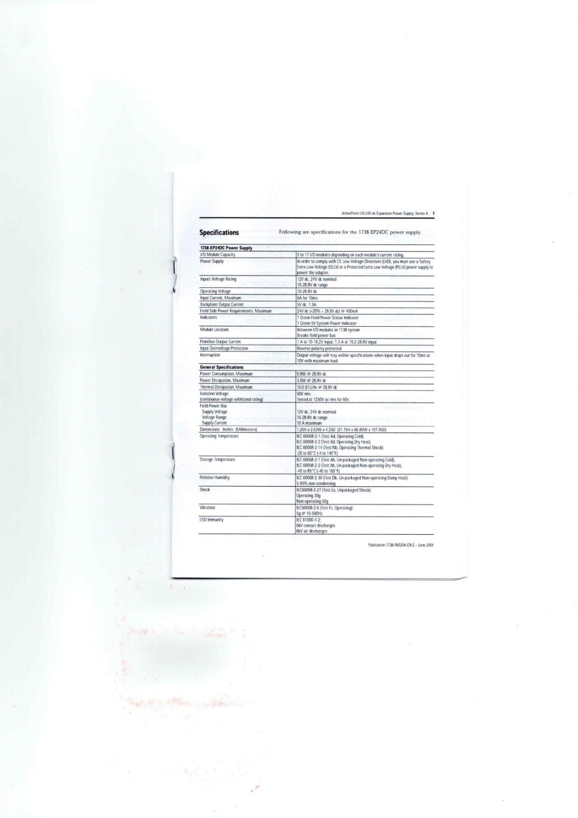 Allen-Bradley 1738-EP24DC Datasheet