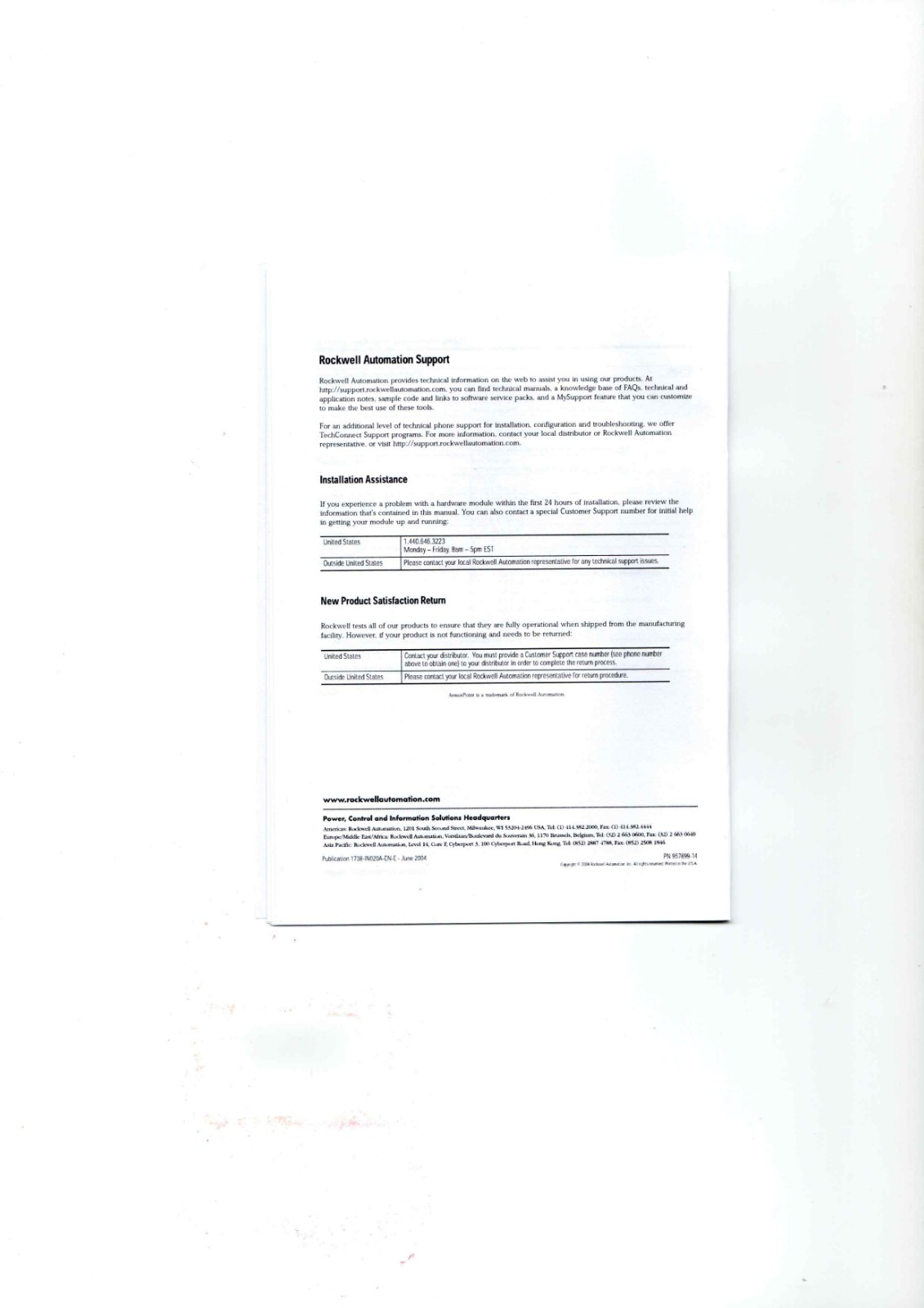 Allen-Bradley 1738-EP24DC Datasheet