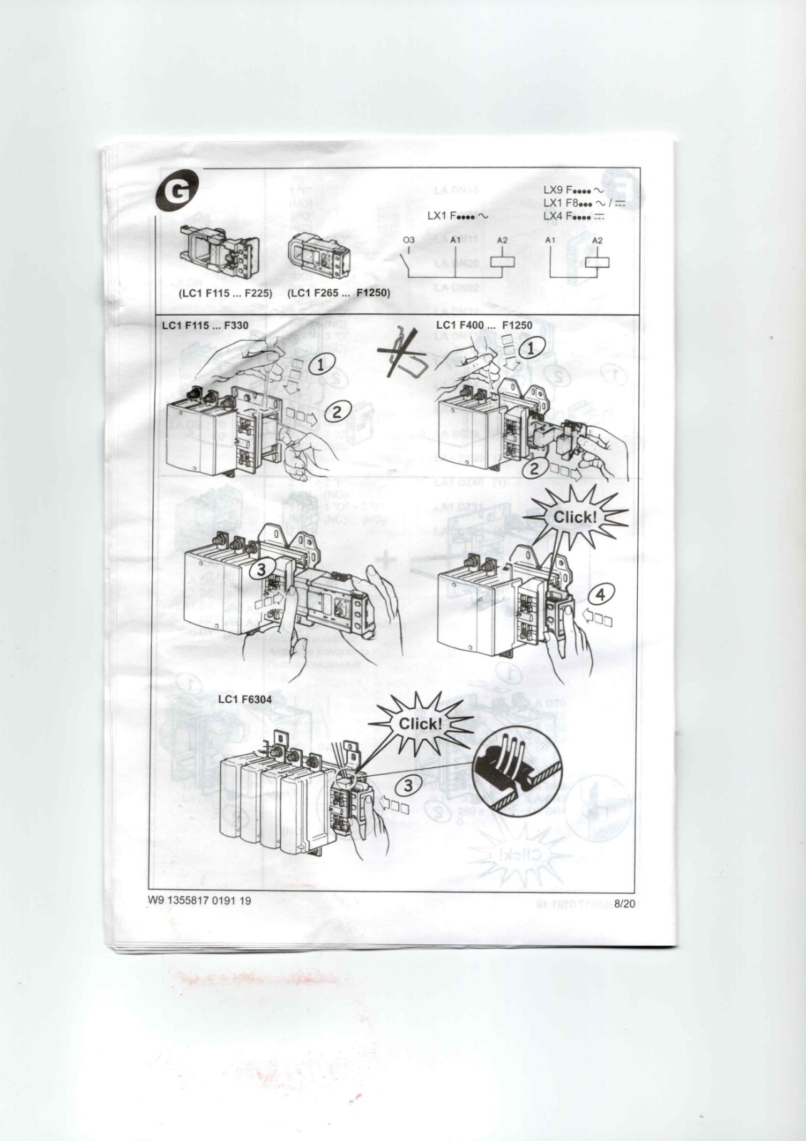 Schneider LC1F185 Datasheet