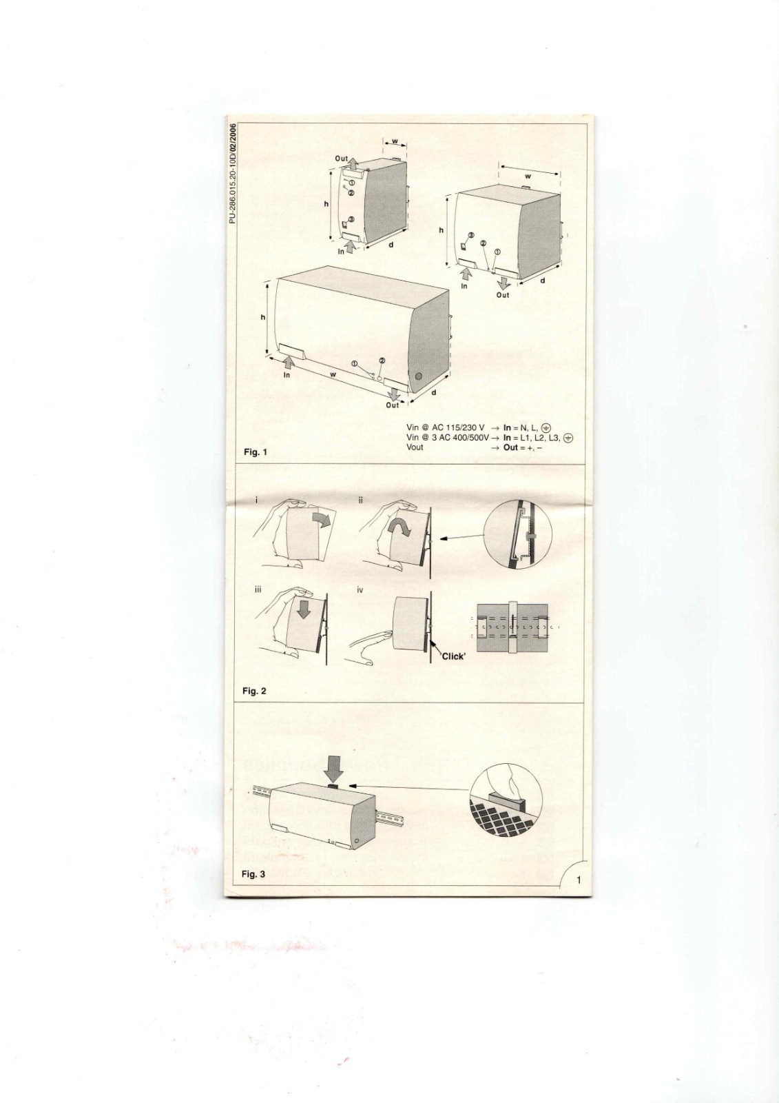 Emerson PU-286.015.20-10D Datasheet