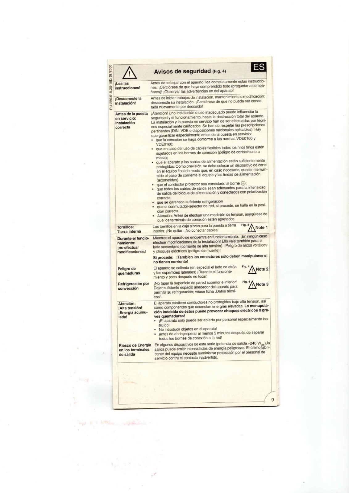 Emerson PU-286.015.20-10D Datasheet