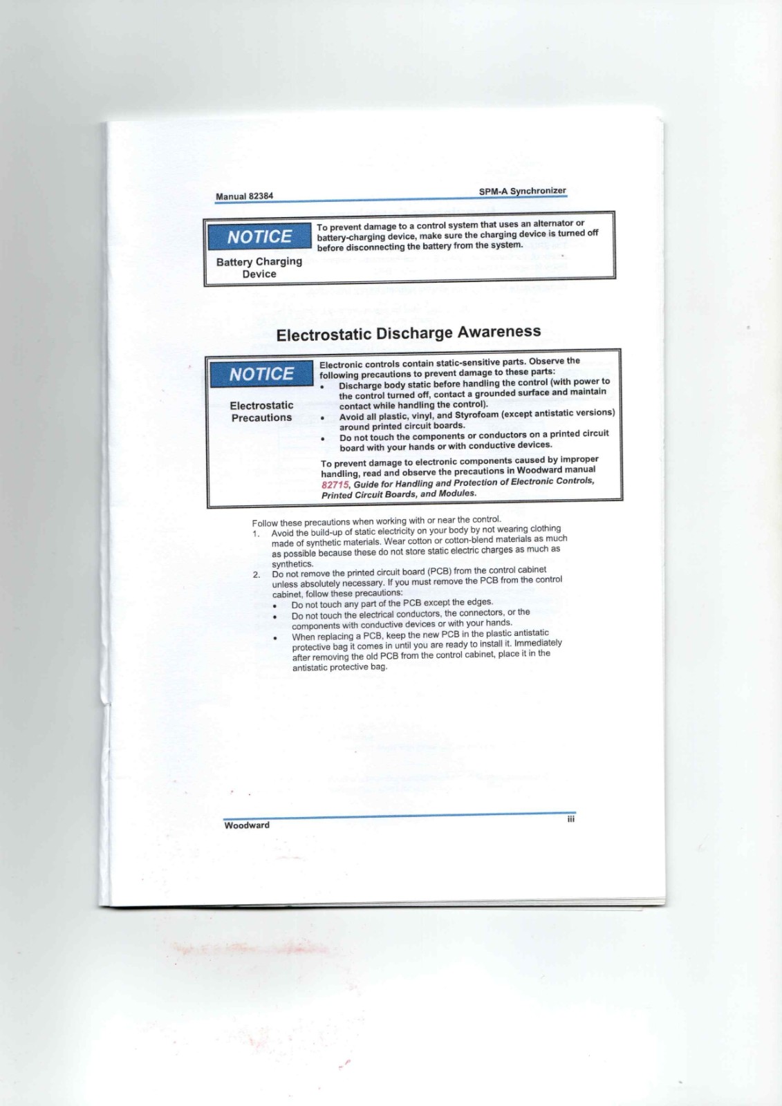 Woodward SPM-A 82384 Datasheet