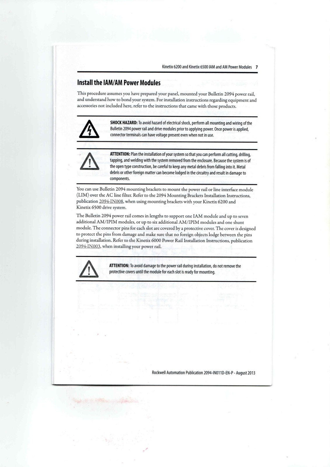 Allen-Bradley 2094-BC01-MP5-M, 2094-BC01-M01-M, 2094-BC02-M02-M, 2094-BC04-M03-M, 2094-BC07-M05-M, 2094-BMP5-M,