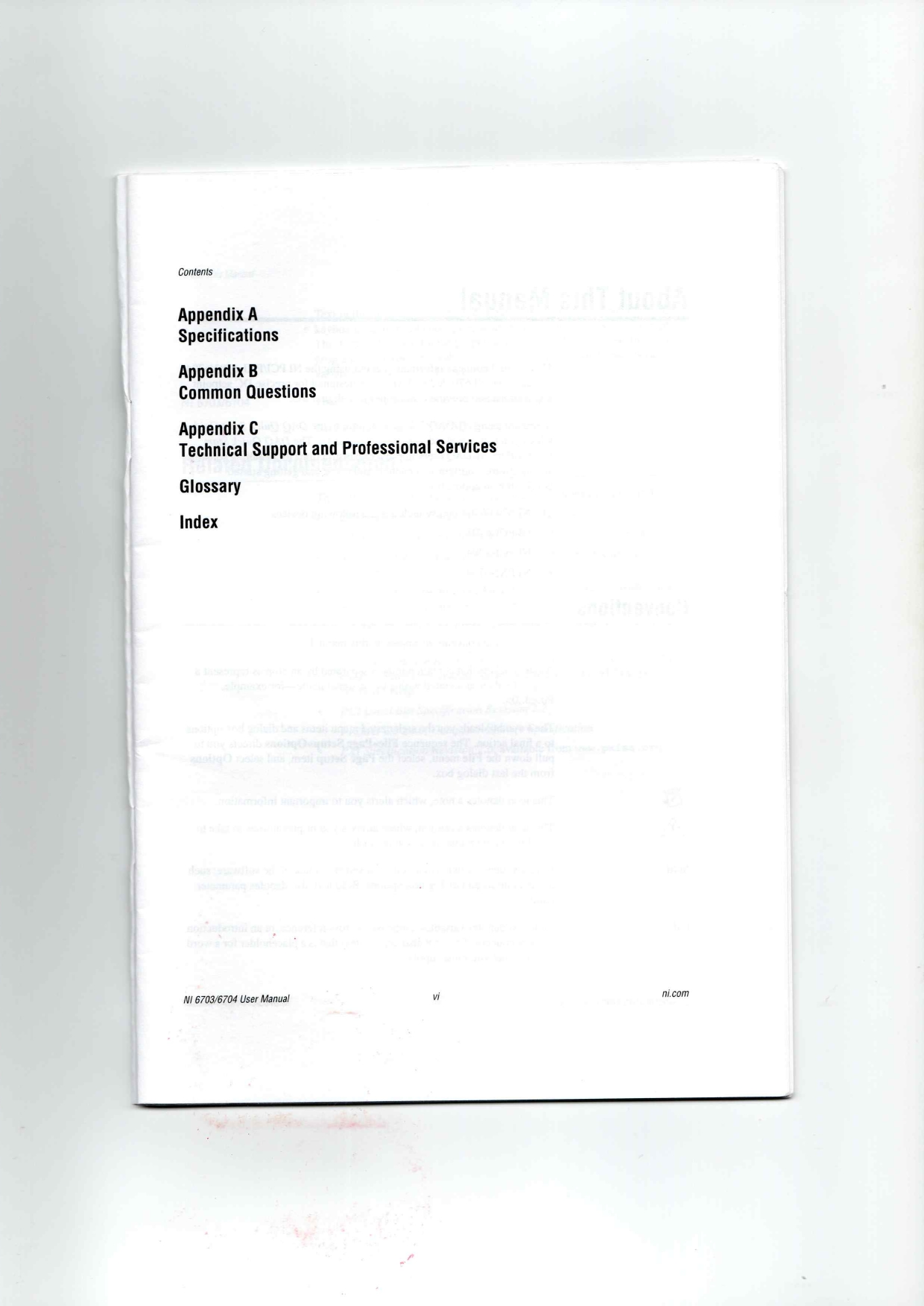 National Instruments PCI-6703,PCI-6704,PXI-6703,PXI-6704