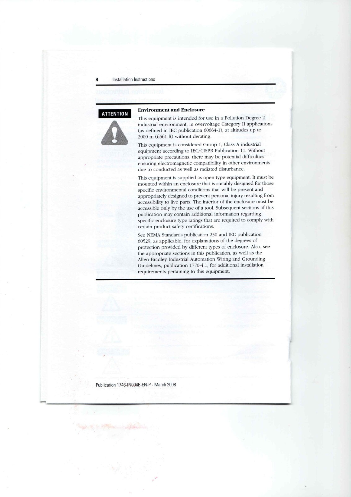 Allen-Bradley 1746-P1, 1746-P2, 1746-P3 Data Sheet
