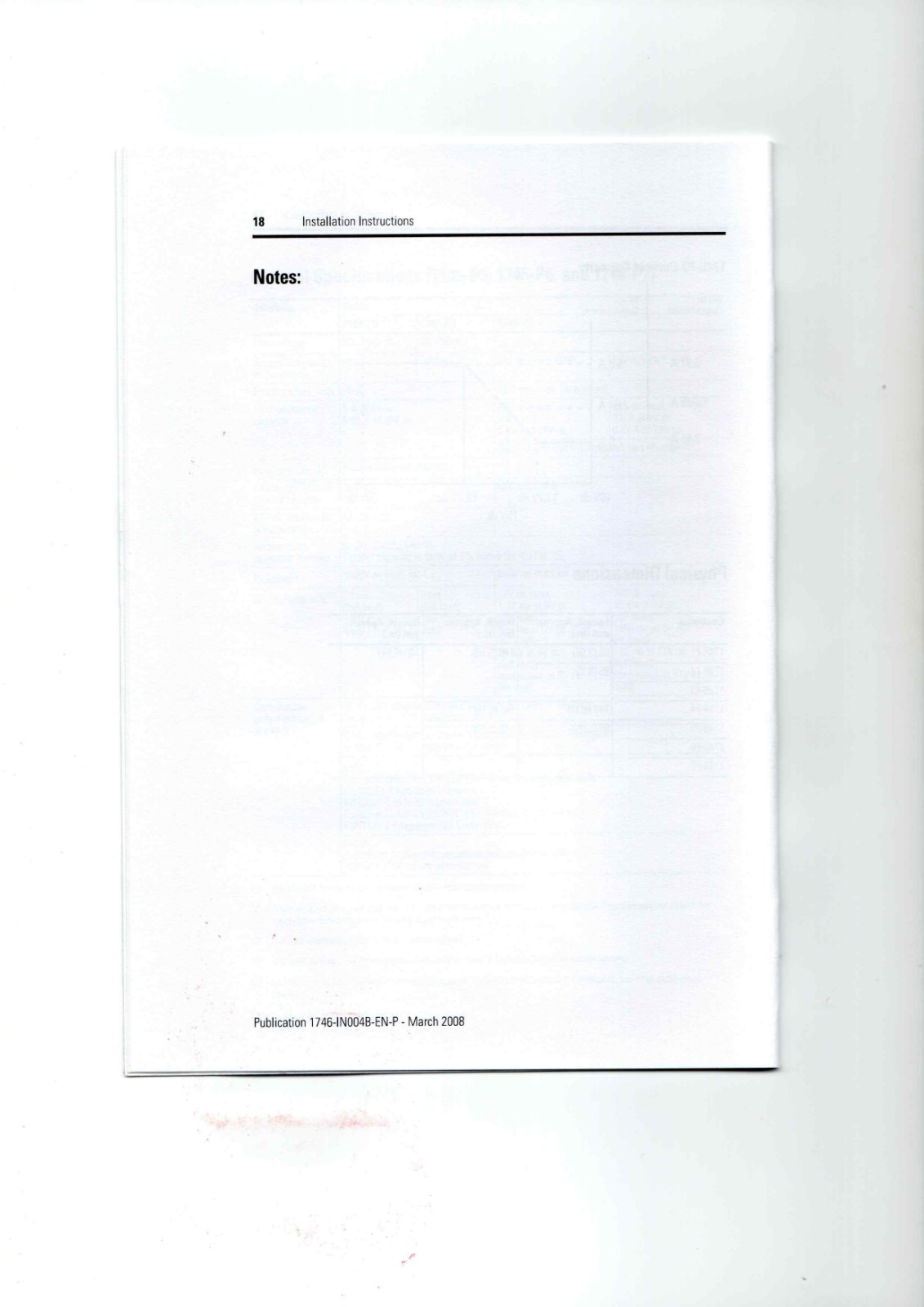 Allen-Bradley 1746-P1, 1746-P2, 1746-P3 Data Sheet