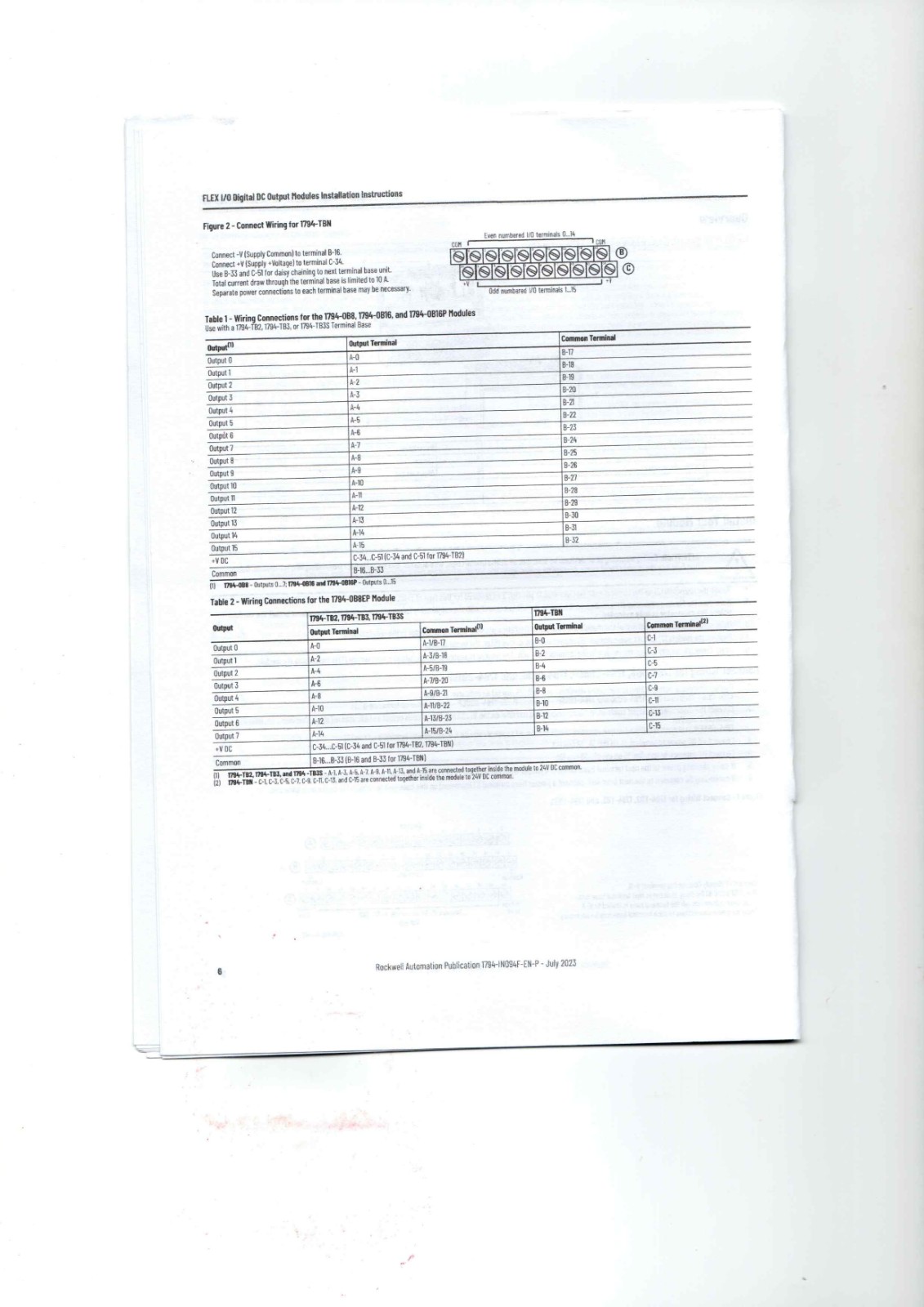 A-B 1794-OB8, 1794-OB8EP, 1794-OB16, 1794-OB16P, 1794-OB32P Datasheet