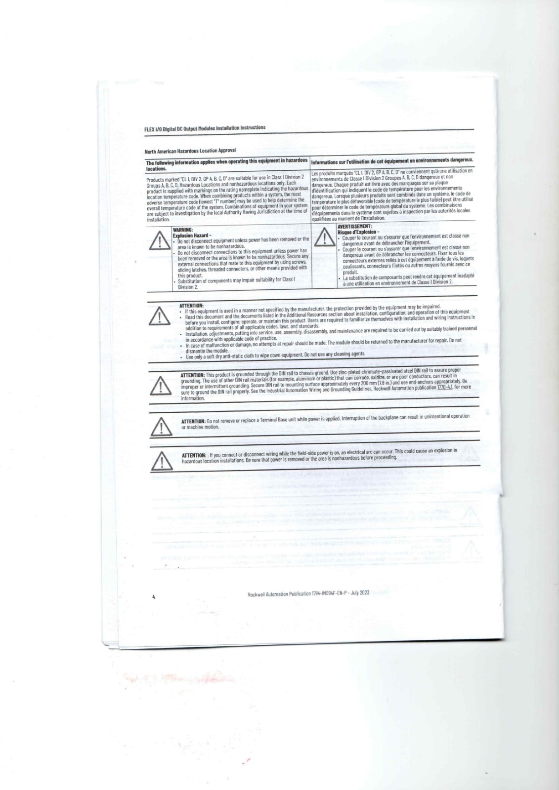 A-B 1794-OB8, 1794-OB8EP, 1794-OB16, 1794-OB16P, 1794-OB32P Datasheet