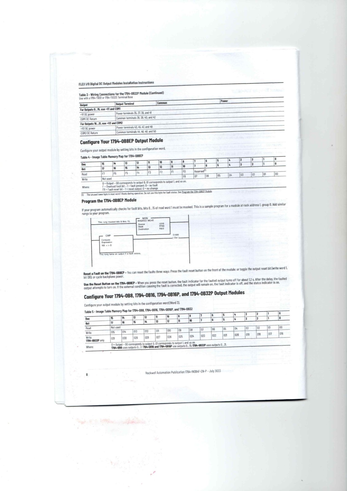 A-B 1794-OB8, 1794-OB8EP, 1794-OB16, 1794-OB16P, 1794-OB32P Datasheet