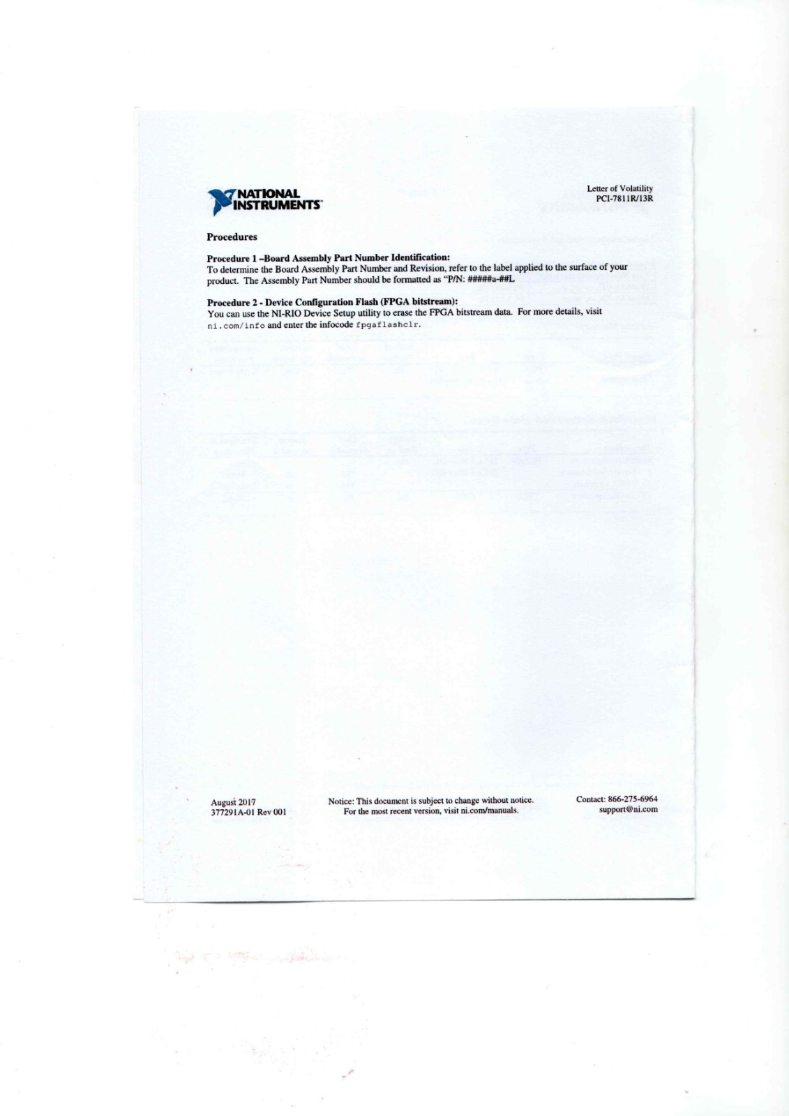 NI PCI-7811R, PCI-7813R Datasheet