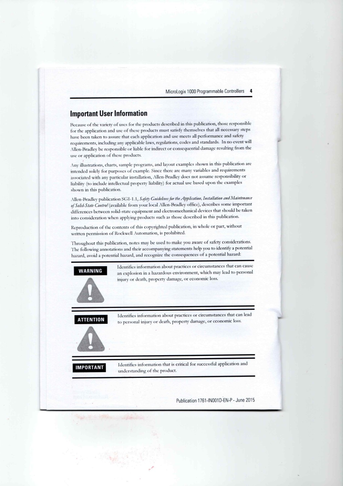A-B 1761-L10BWA,-L10BWB,-L10BXB, Data Sheet