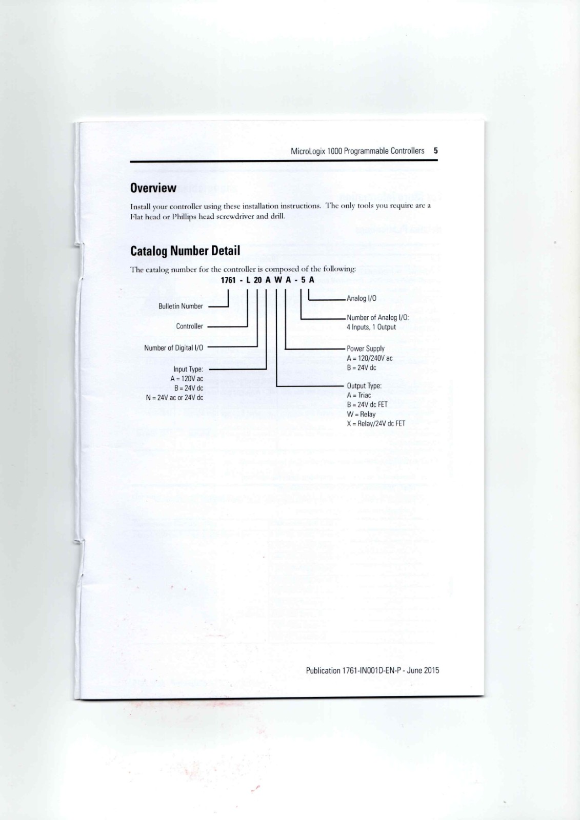 A-B 1761-L10BWA,-L10BWB,-L10BXB, Data Sheet