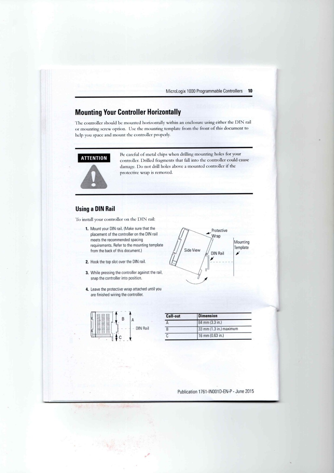 A-B 1761-L10BWA,-L10BWB,-L10BXB, Data Sheet