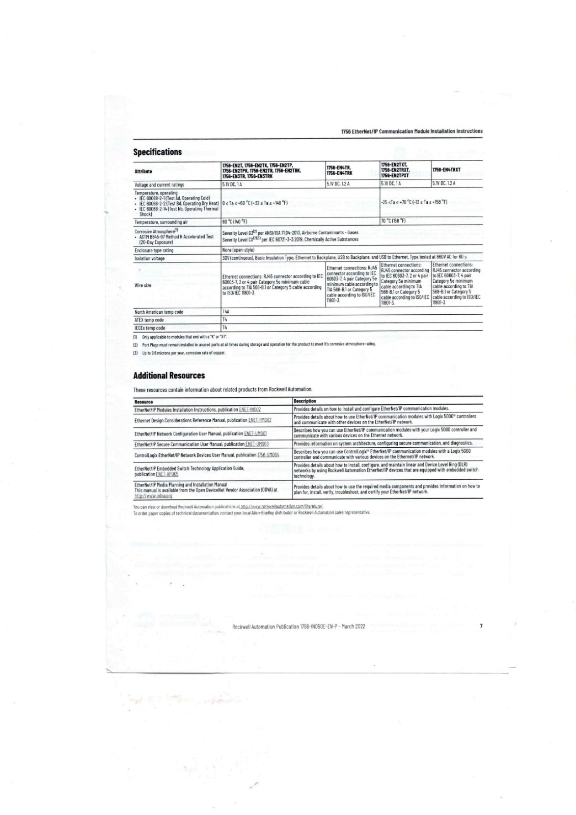 A-B 1756-EN2T Datasheet