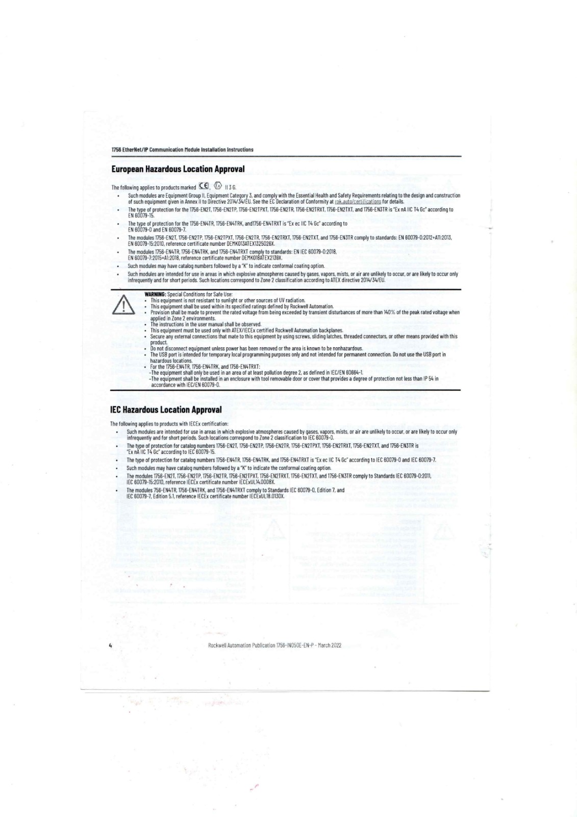 A-B 1756-EN2T Datasheet