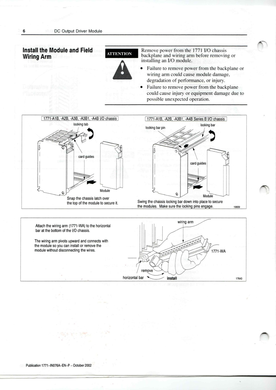 A-B 1771-OC Data Sheet