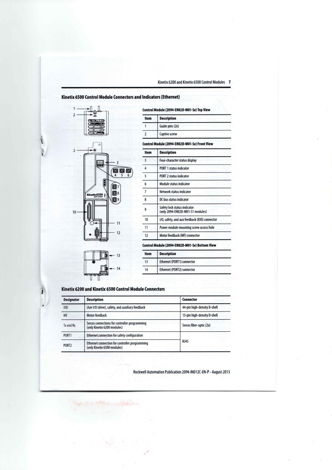 A-B 2094-SE02F-M00-S0, 2094-SE02F-M00-S1 Datasheet