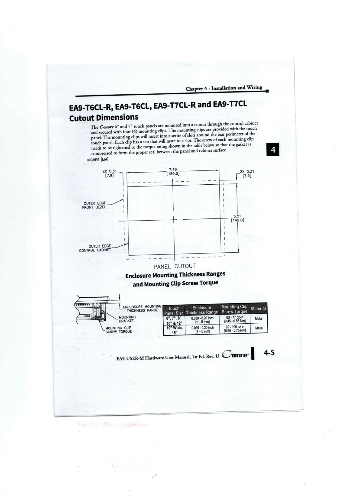 AutomationDirect EA9-T6CL-R, EA9-T6CL, EA9-T7CL-R, EA9-T7CL Datasheet