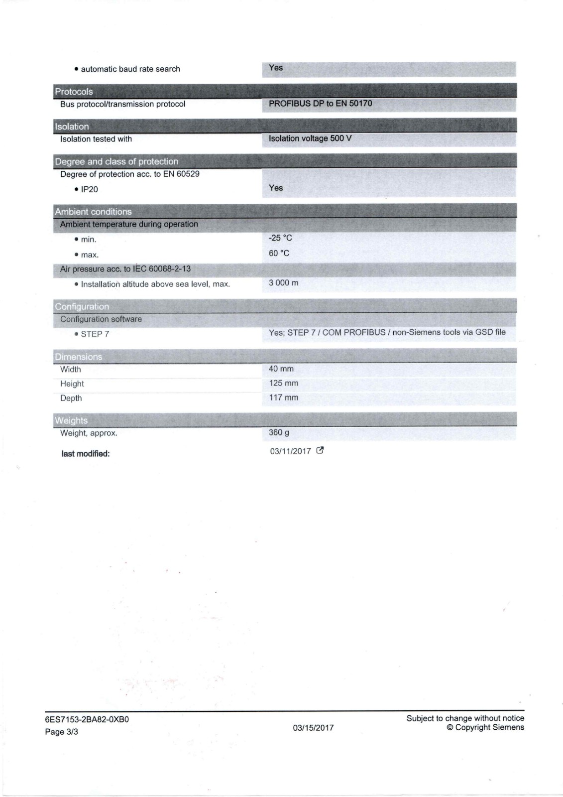 Siemens 6ES7153-2BA82-0XB0 Datasheet