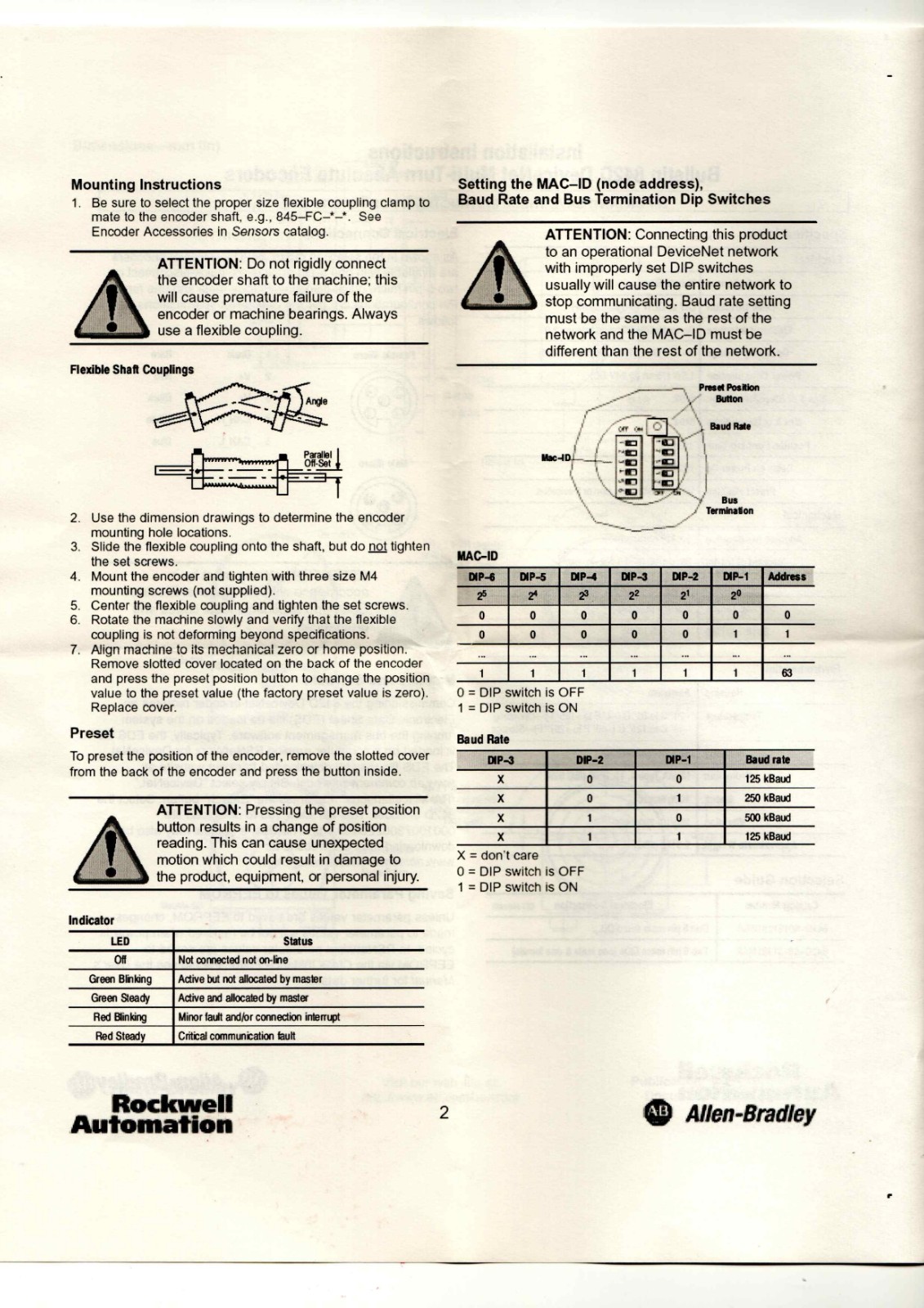 A-B 842D-60131331BXA Data Sheet