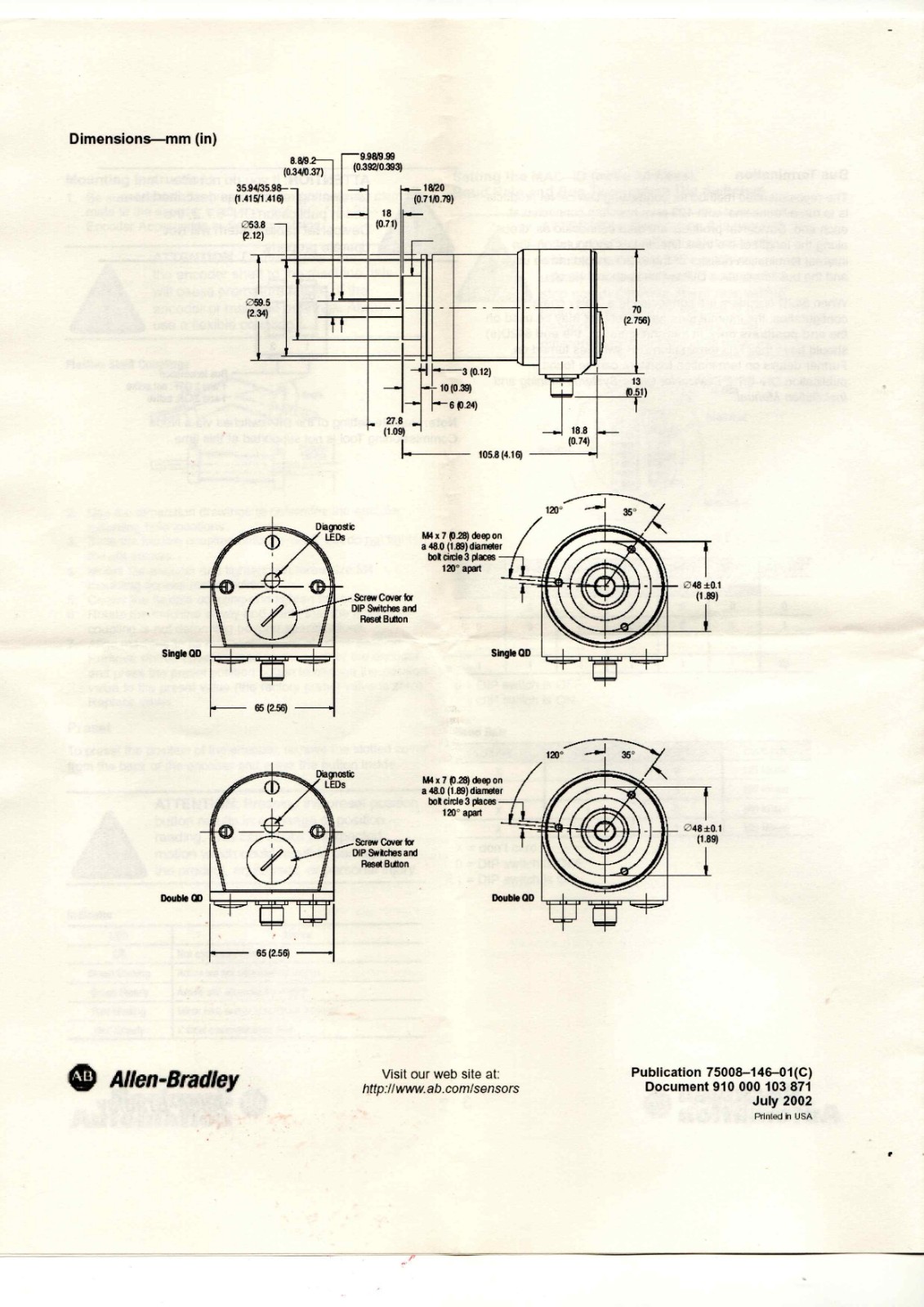 A-B 842D-60131331BXA Data Sheet