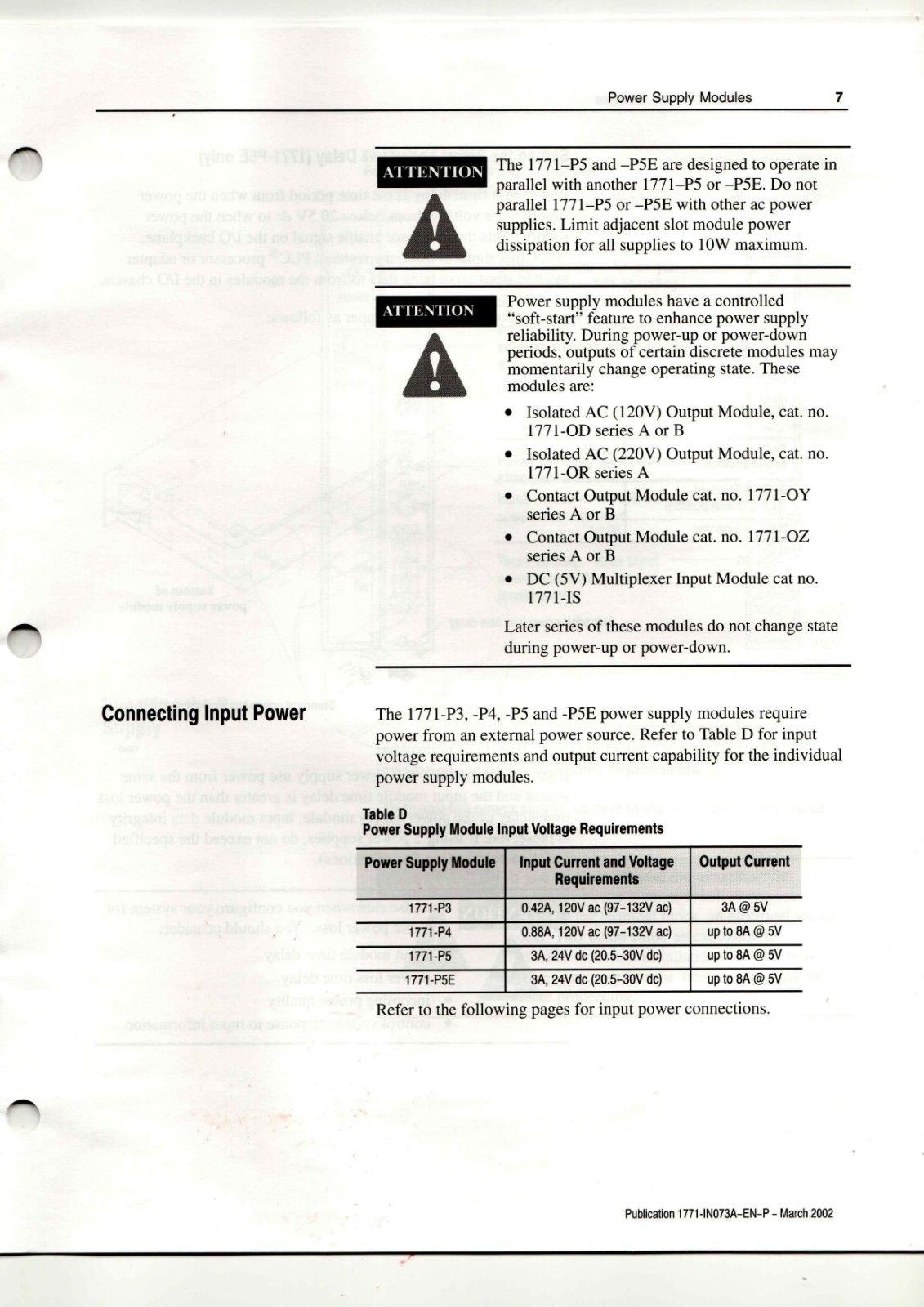 A-B 1771-P3, -P4, -P5, -P5E Datasheet