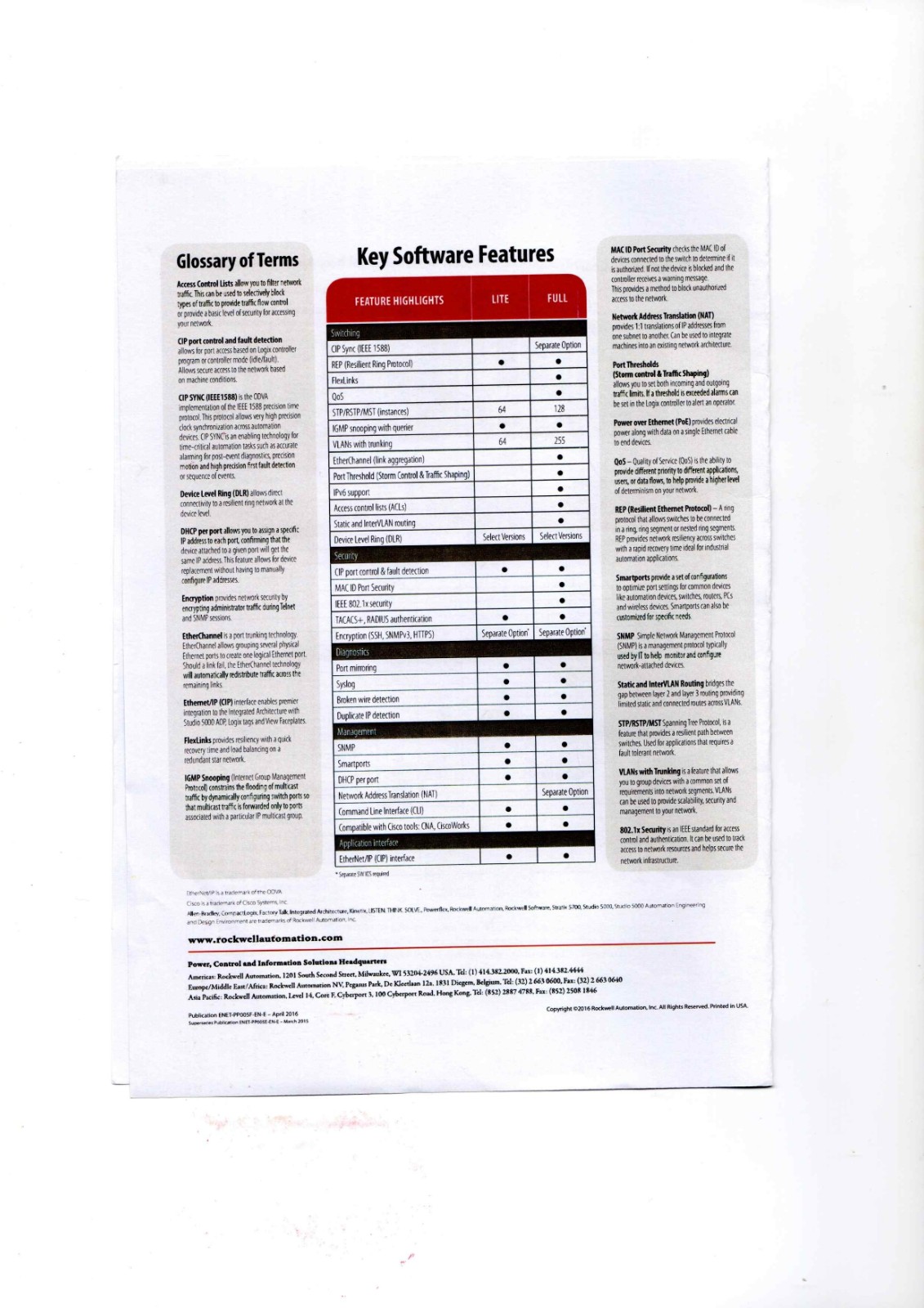 A-B 1783-BMS4S2SGL, 1783-BMS06SL Datasheet