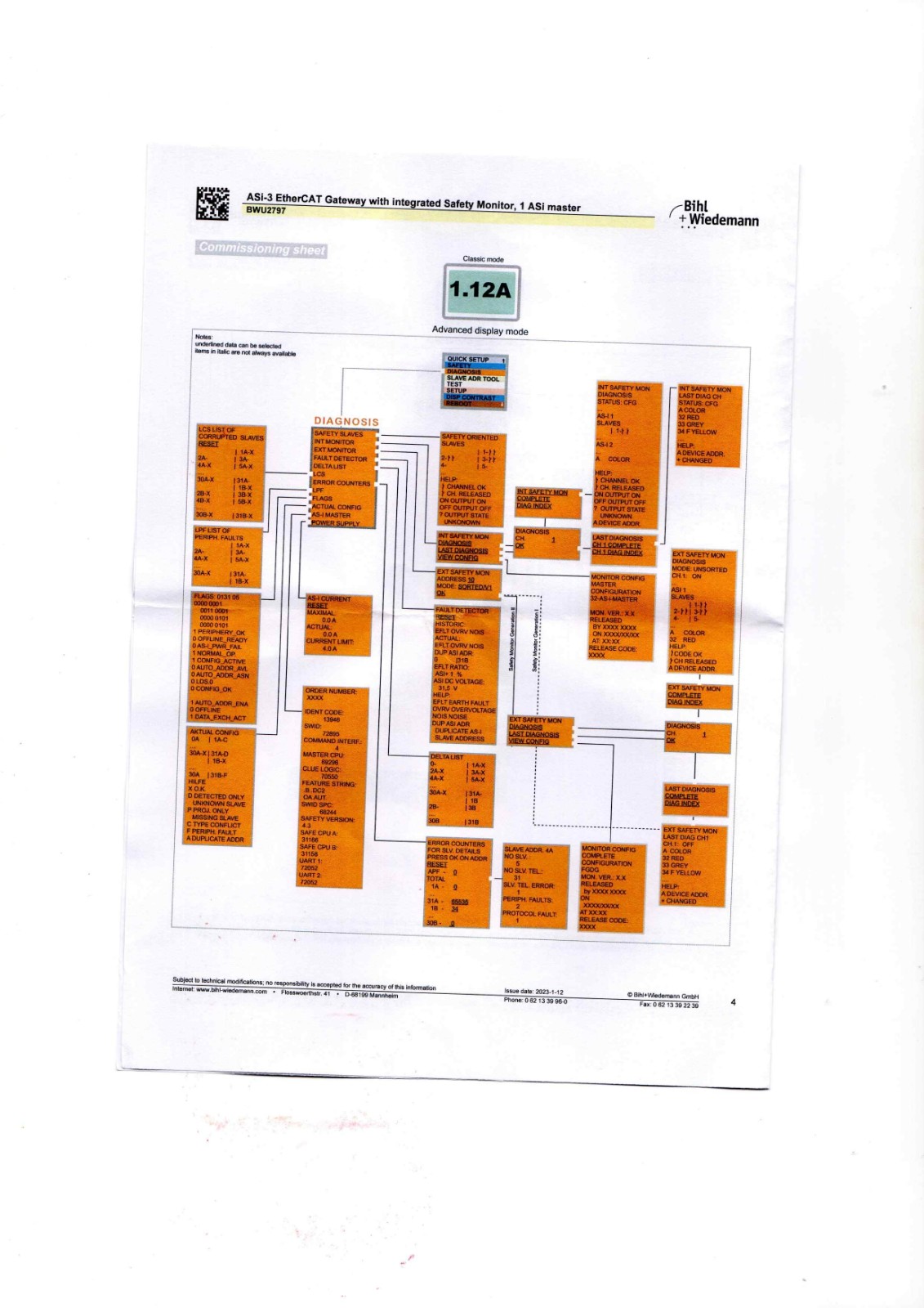 Bihl Wiedemann BWU2797 Data Sheet