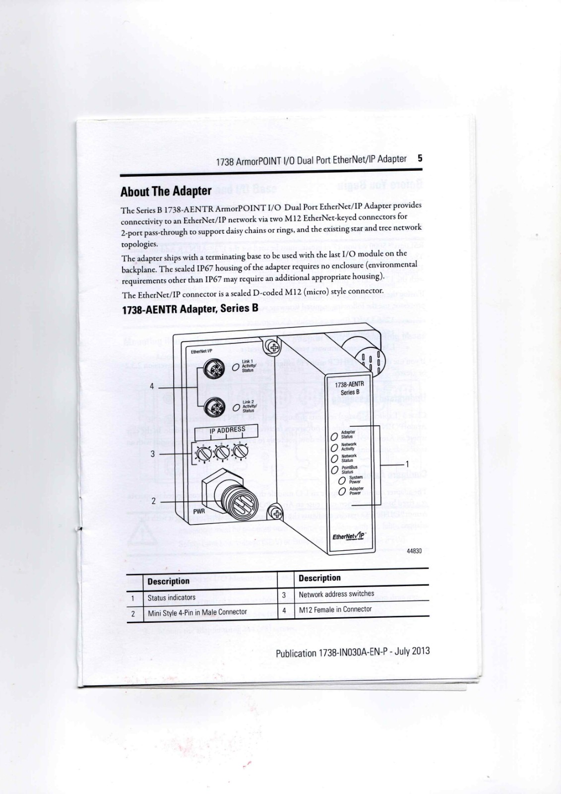 A-B 1738-AENTR Data Sheet