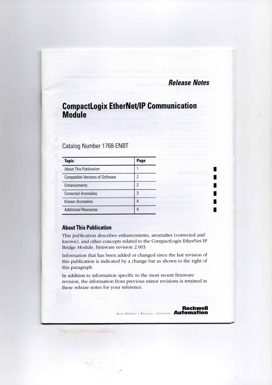 A-B 1768-ENBT Data Sheet