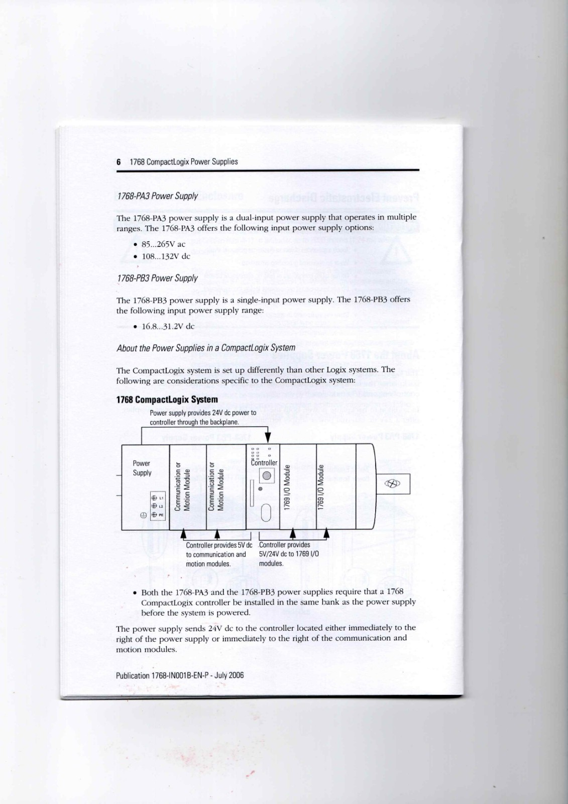 A-B 1768-PA3, 1768-PB3 Data Sheet