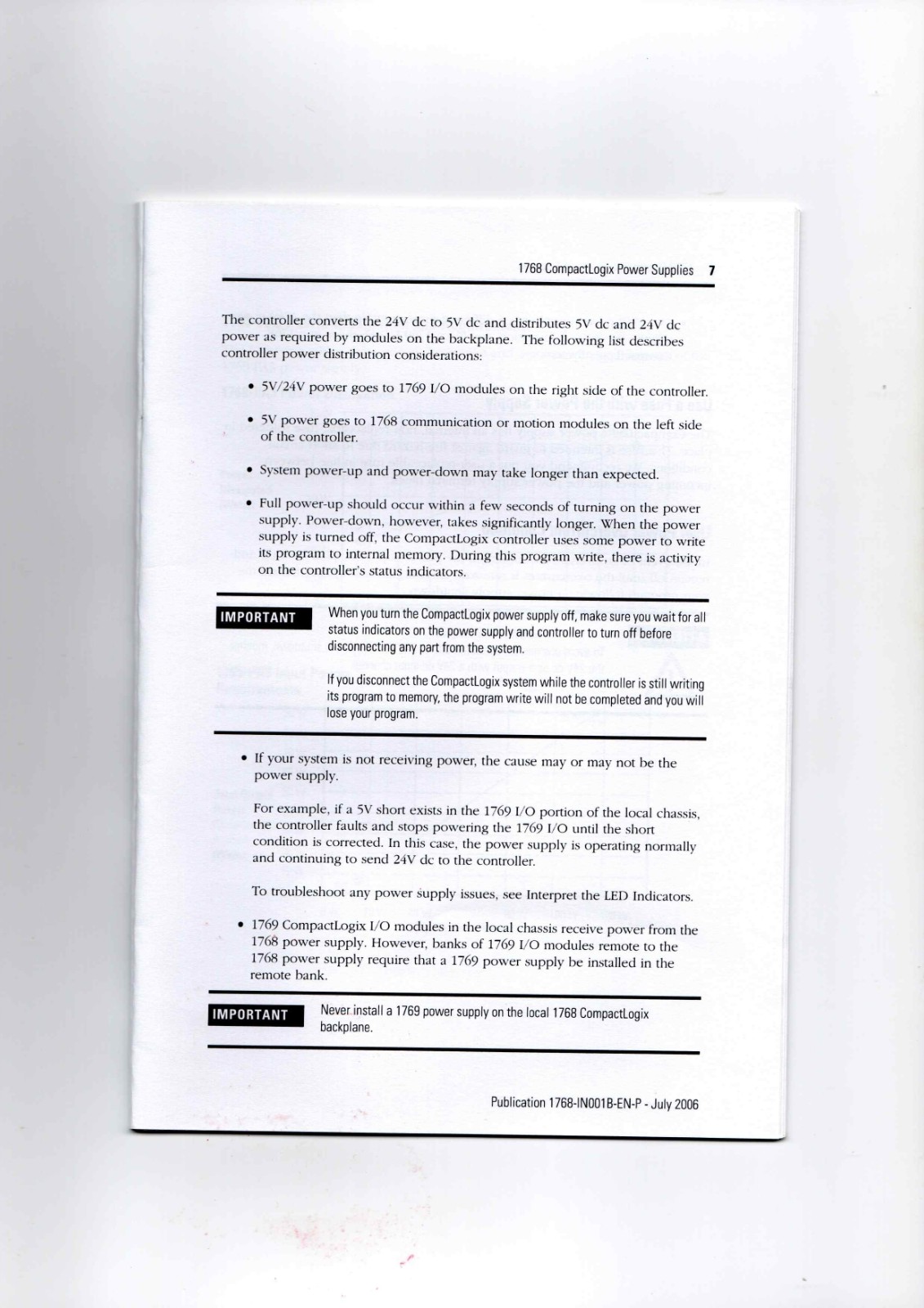 A-B 1768-PA3, 1768-PB3 Data Sheet