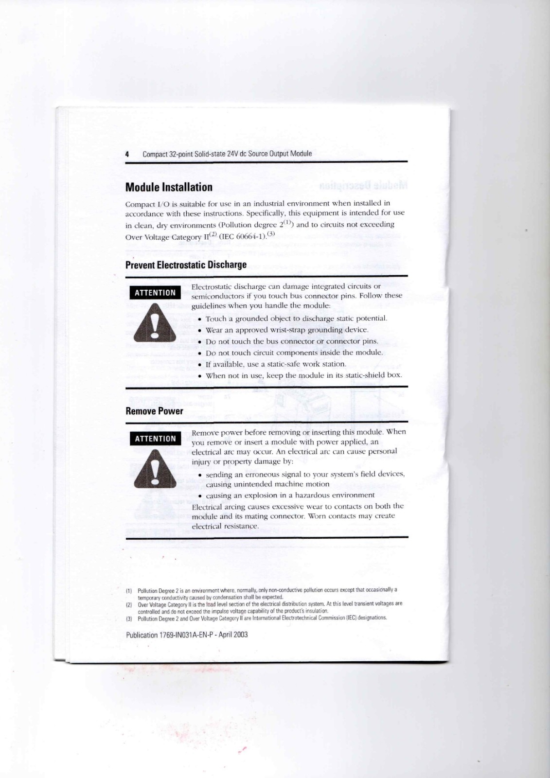 A-B 1769-OB32 Data Sheet