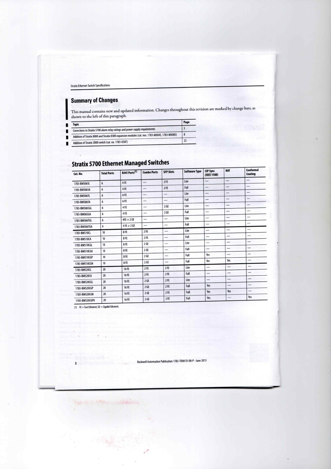 A-B 1783-BMS06SL, 1783-MS06T, 1783-EMS08T, 1783-ETAP, 1783-US03T01F Datasheet