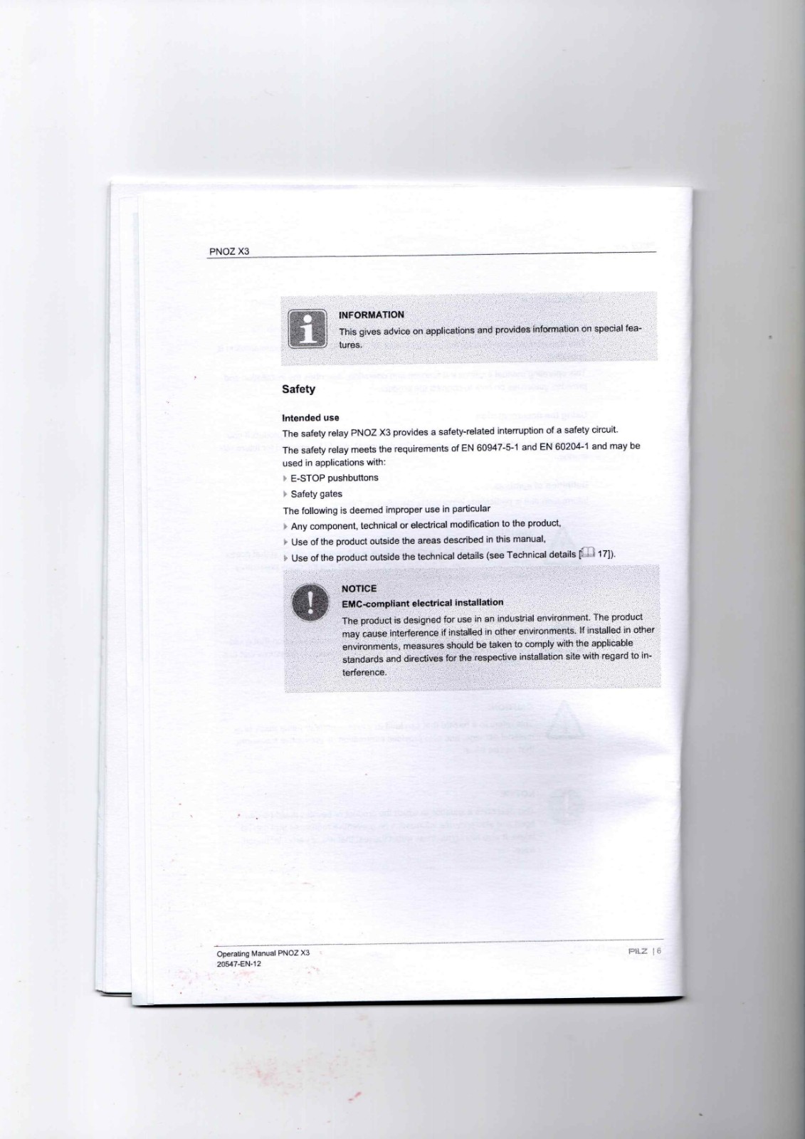 Pilz PNOZ X3 data sheet