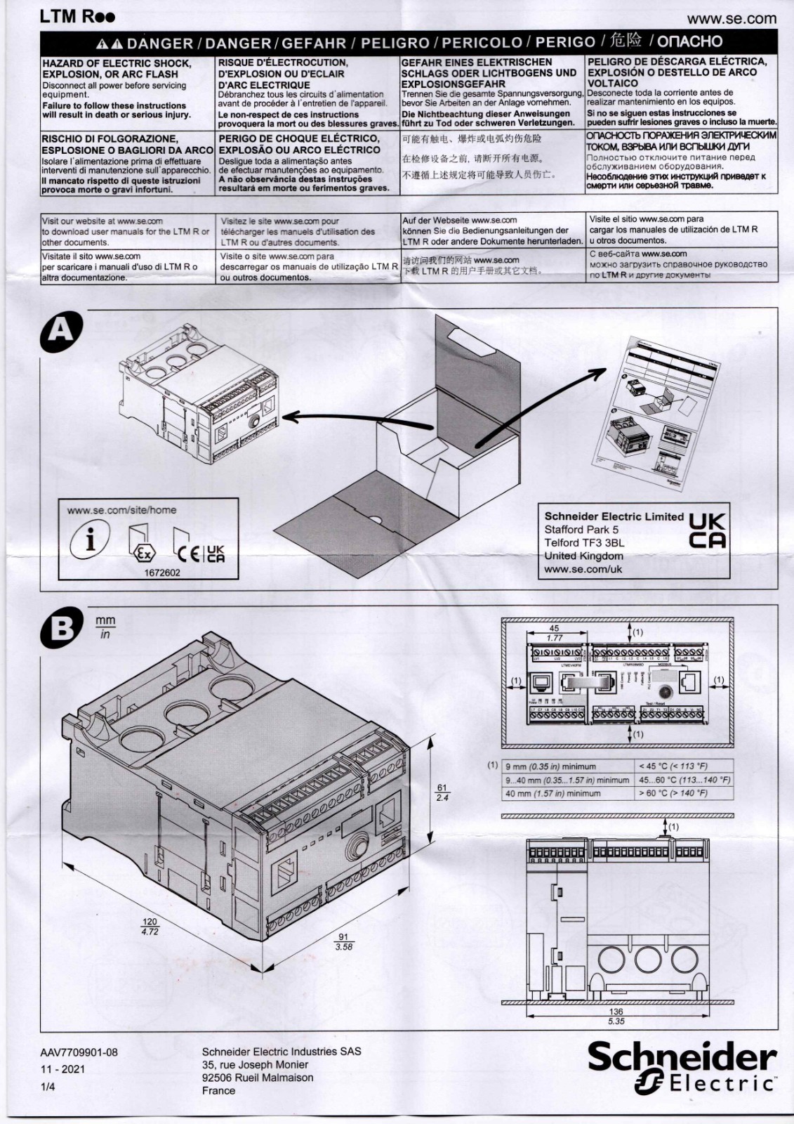 SCHNEIDER LTMR27EFM Datasheet